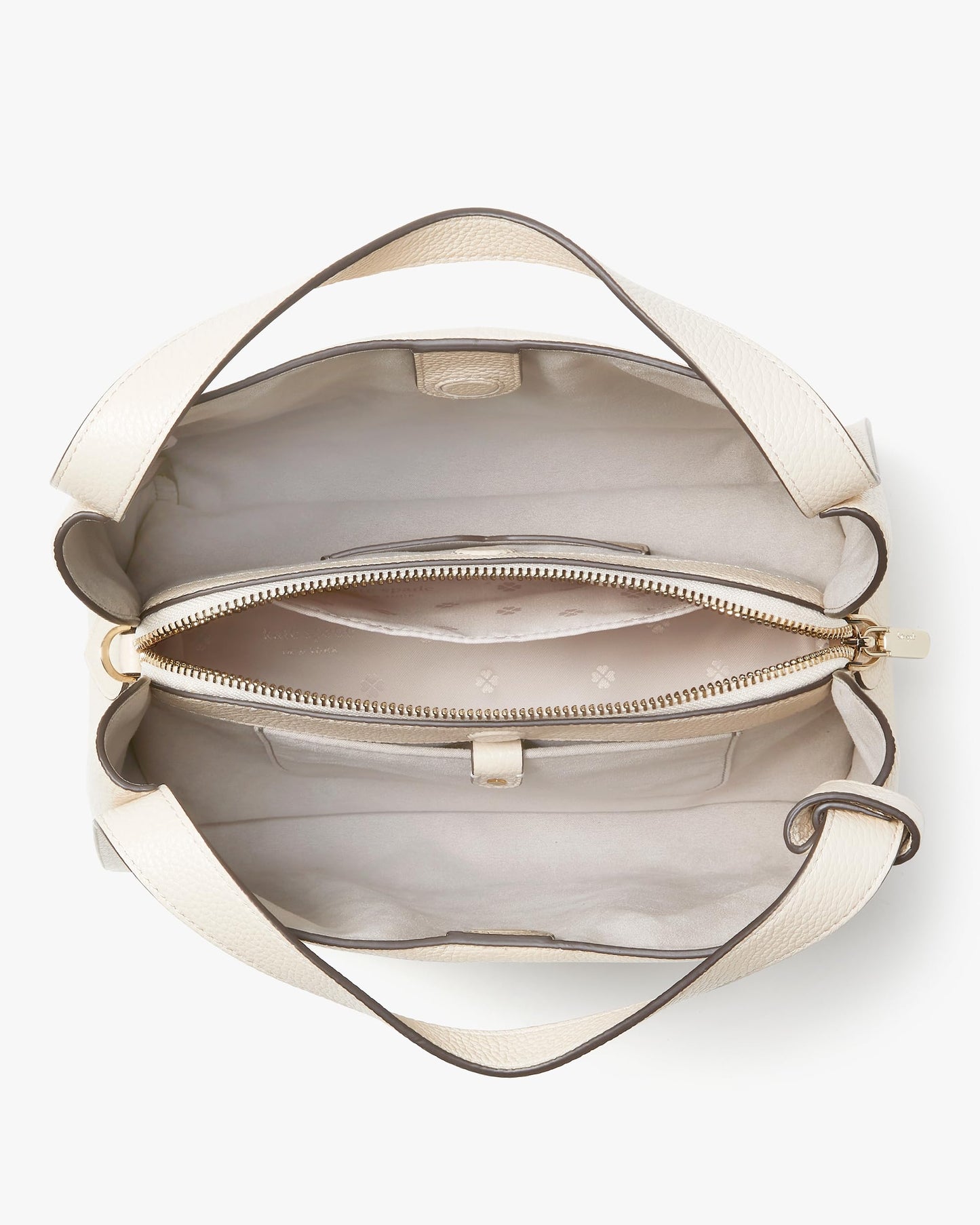 kate spade new york Knott Pebbled Leather Medium Crossbody Tote, Milk Glass