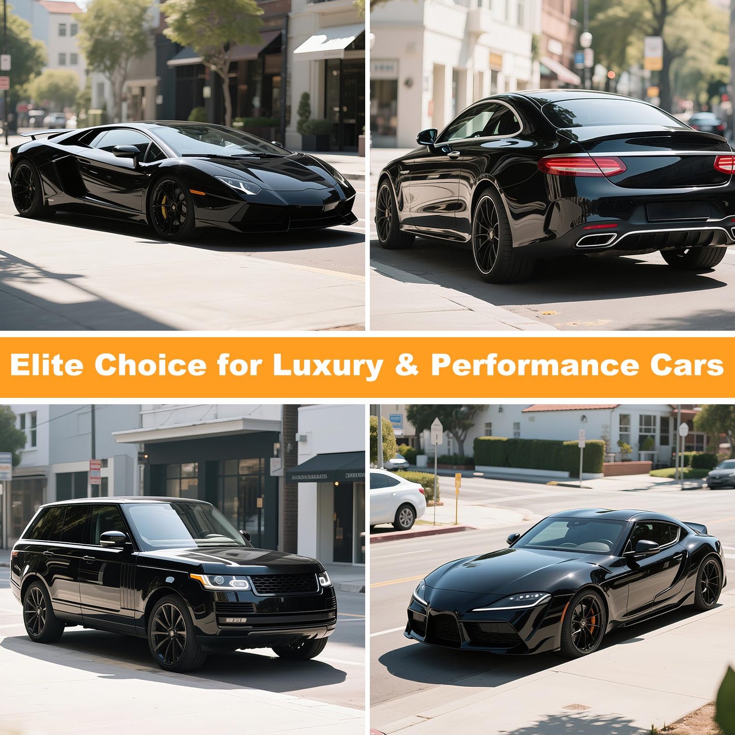SARCRY Gloss Piano Black Vinyl Car Wrap 50ft x 5ft (17m x 1.52m) - Premium High Gloss Black Vinyl Wrap Film with Air Release, UV Protection, Truck, SUV DIY Paint Protection (for Full Car)