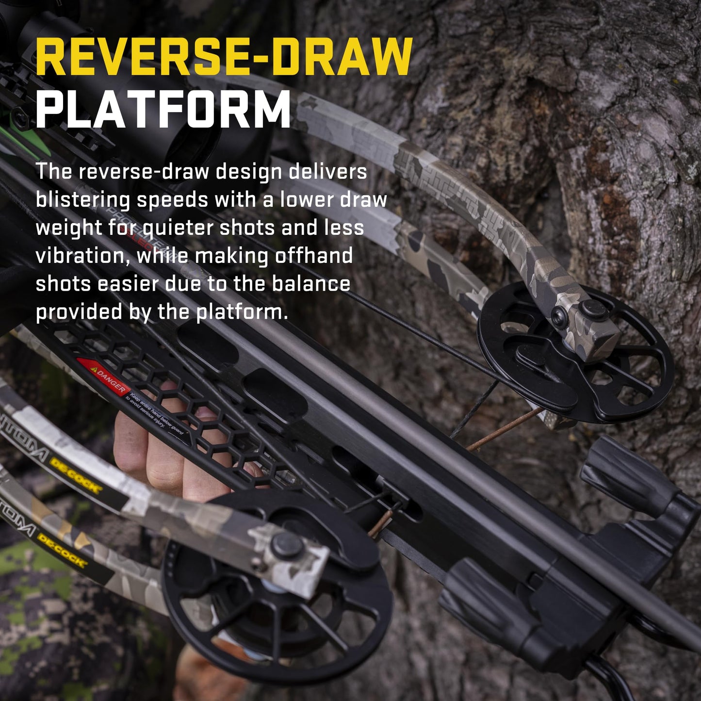 TenPoint Phantom De-Cock, Moss Green - 400 FPS - Our Lightest Reverse Draw Crossbow Ever - Equipped with Pro-View 400 Lighted Scope + ACUdraw De-Cock System
