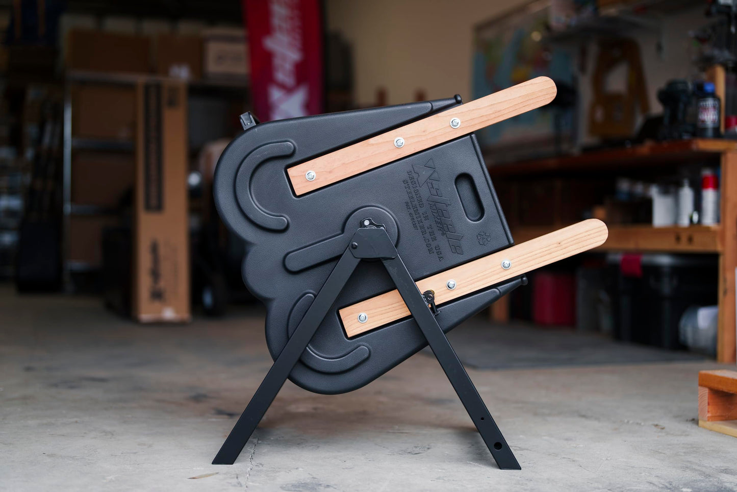 Steele Mixer: Hand-Powered Concrete Mixer | Manual Cement, Stucco, Mortar & Grout Mixer | Lightweight, No Electric Needed | Off-Grid, Emergency & DIY Ready | 34 lbs | Patented USA Design