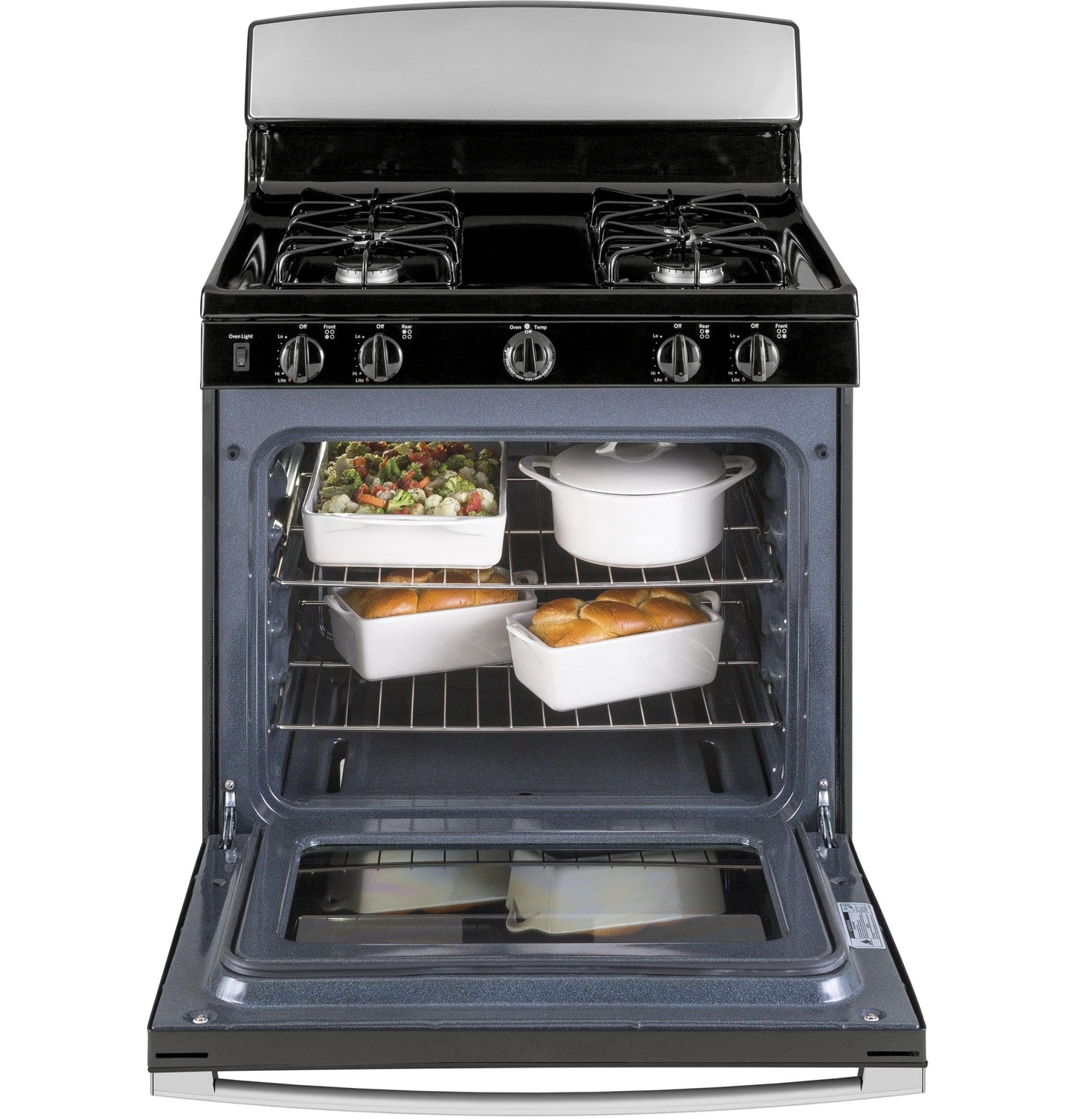 GE® 30" Free-Standing Gas Range, Stainless Steel