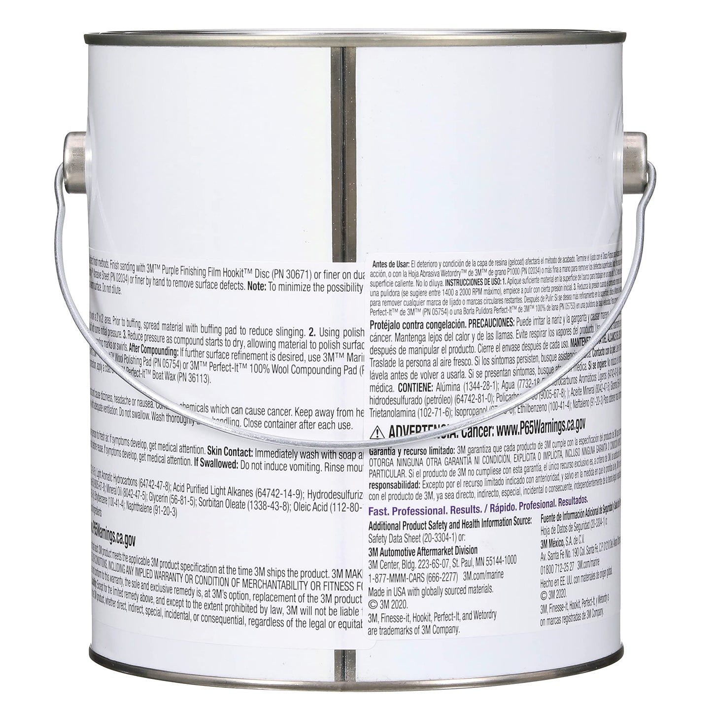 3M Marine High Gloss Gelcoat Compound, 06025, 10 lb, White