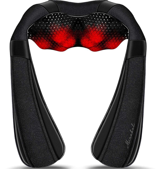 Shiatsu Neck and Shoulder Back Massager with Heat – Electric Deep Tissue Kneading Massage Pillow for Pain Relief and Relaxation – Perfect Gifts for Mother’s Day, Father’s Day, Birthdays, and Christmas