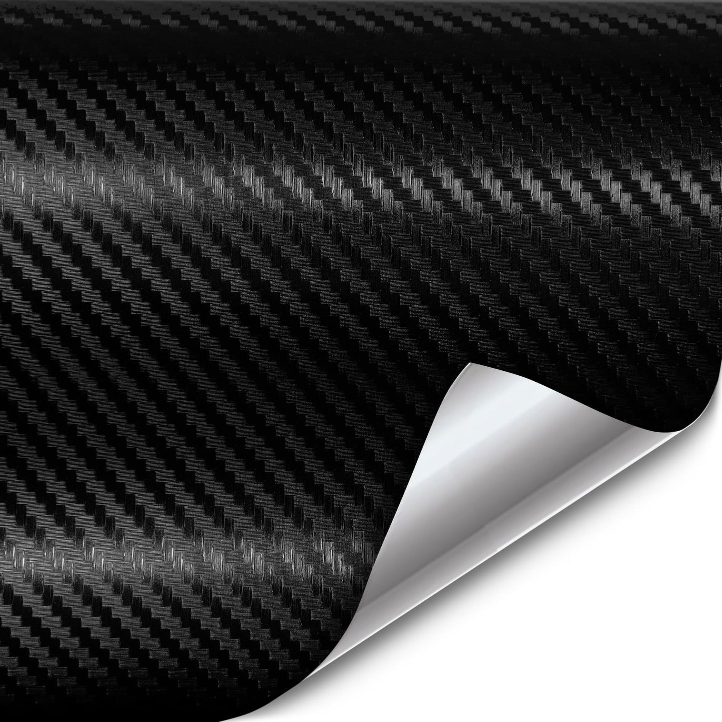 VViViD XPO Black Carbon Fiber Car Wrap Vinyl Roll Featuring Air Release Technology (75ft x 5ft)