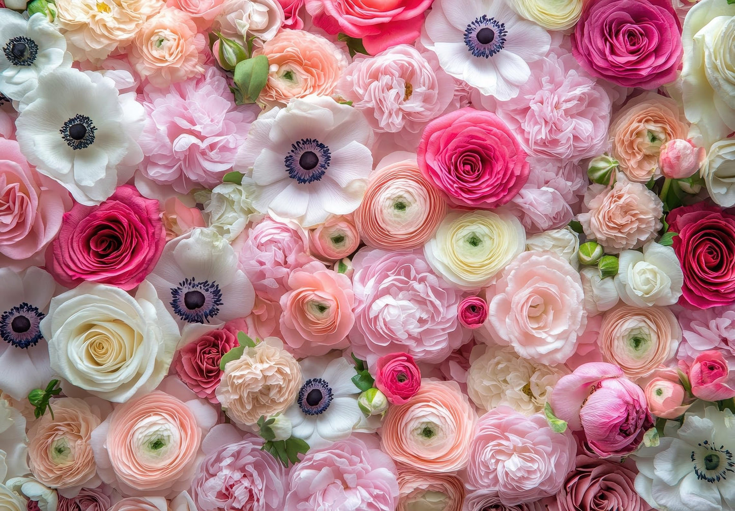 Pastel Ranunculus & Anemone Flower Bulb Mix – 50 Premium Bulbs for Planting | Romantic Light Colors | Easy to Grow Perennials for Garden Beds, Pots & Borders