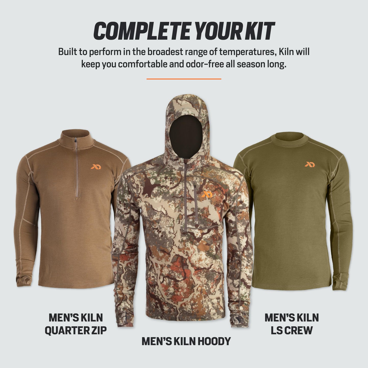 First Lite Men's Kiln Long John - Midweight Merino Wool Hunting Base Layer - Dry Earth - XX-Large