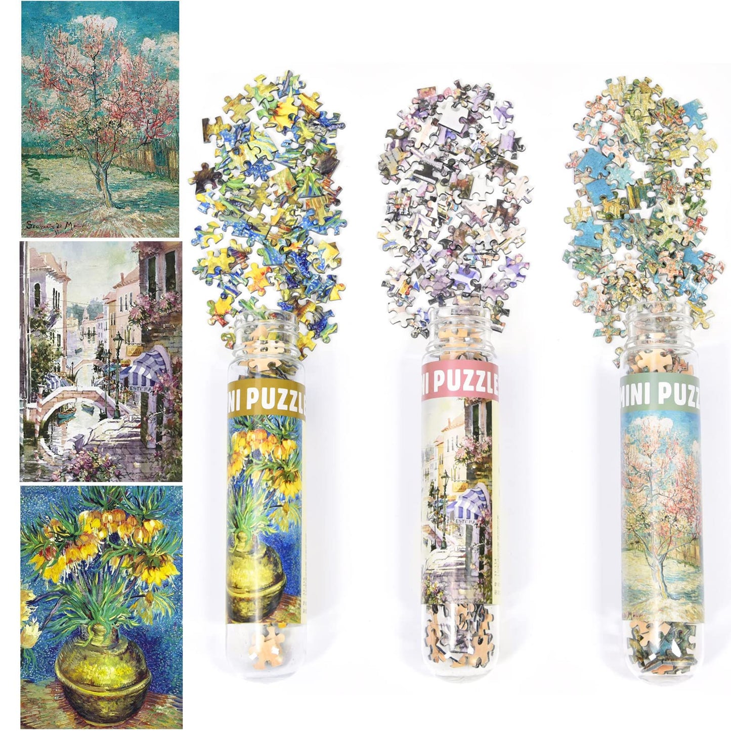 3 Pack Mini Jigsaw Puzzles 150 Pieces for Adults Small Jigsaw Puzzle 6 x 4 Inches House Entertainment Toys Home Decor Puzzles