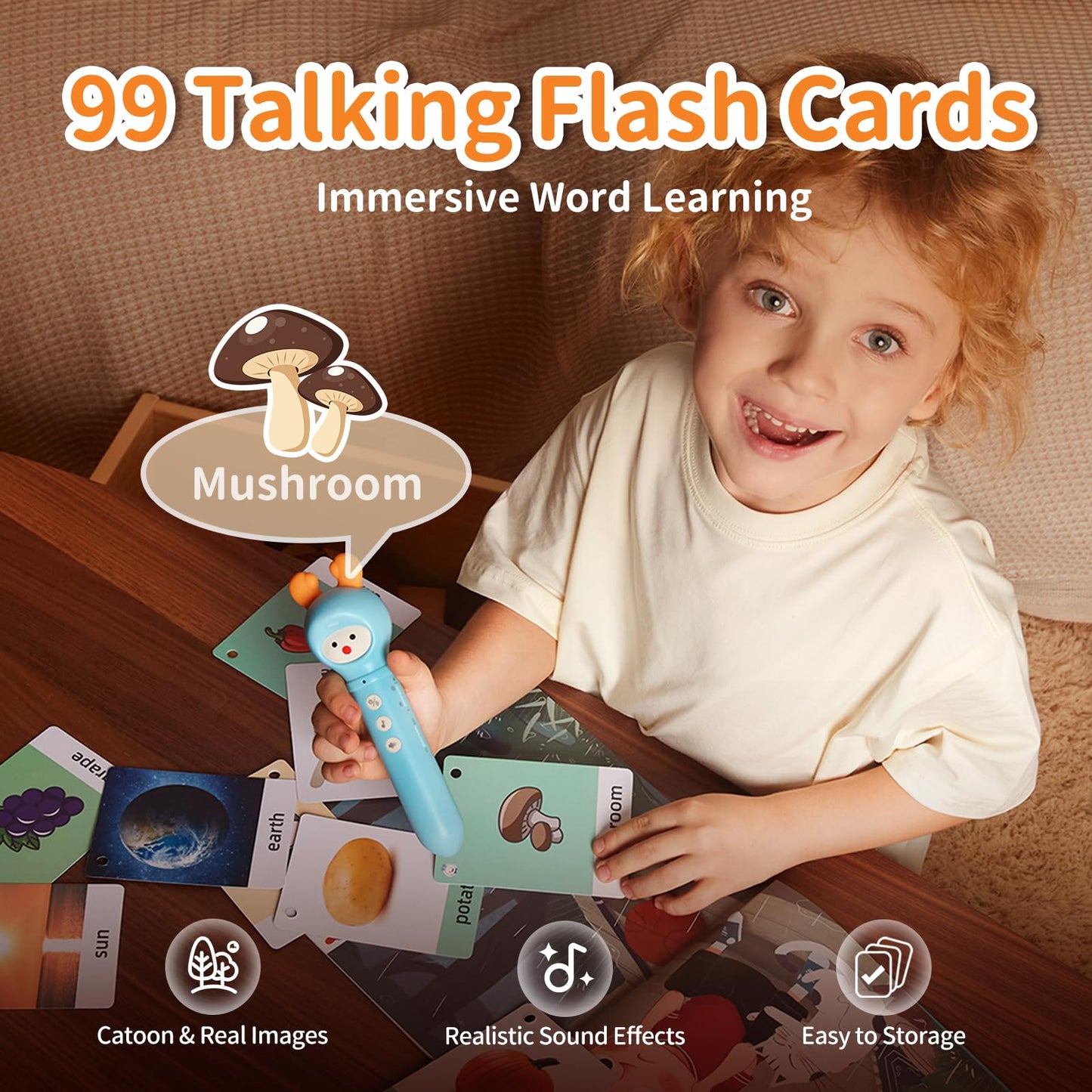 alilo Talking Pen Books Sets for Toddlers 3-6, Kids Learning Electronic Toys, Autism Sensory Games, Early Educational Gifts for Boys Girls(4GB Storage)