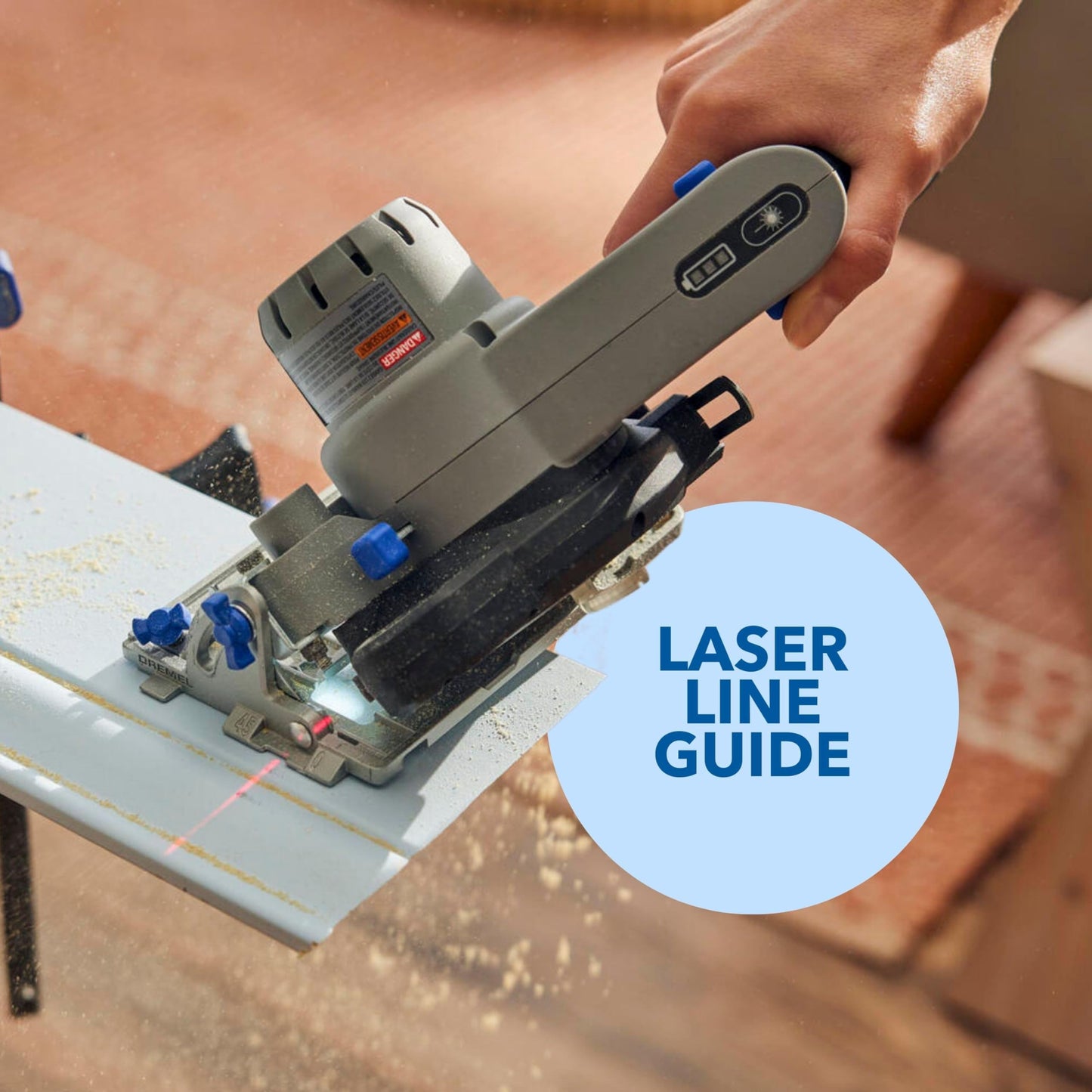Dremel Blueprint 12V Brushless Compact Circular Saw with Integrated Laser Guide, Lithium-Ion Battery and Charger (CS12V-S1)
