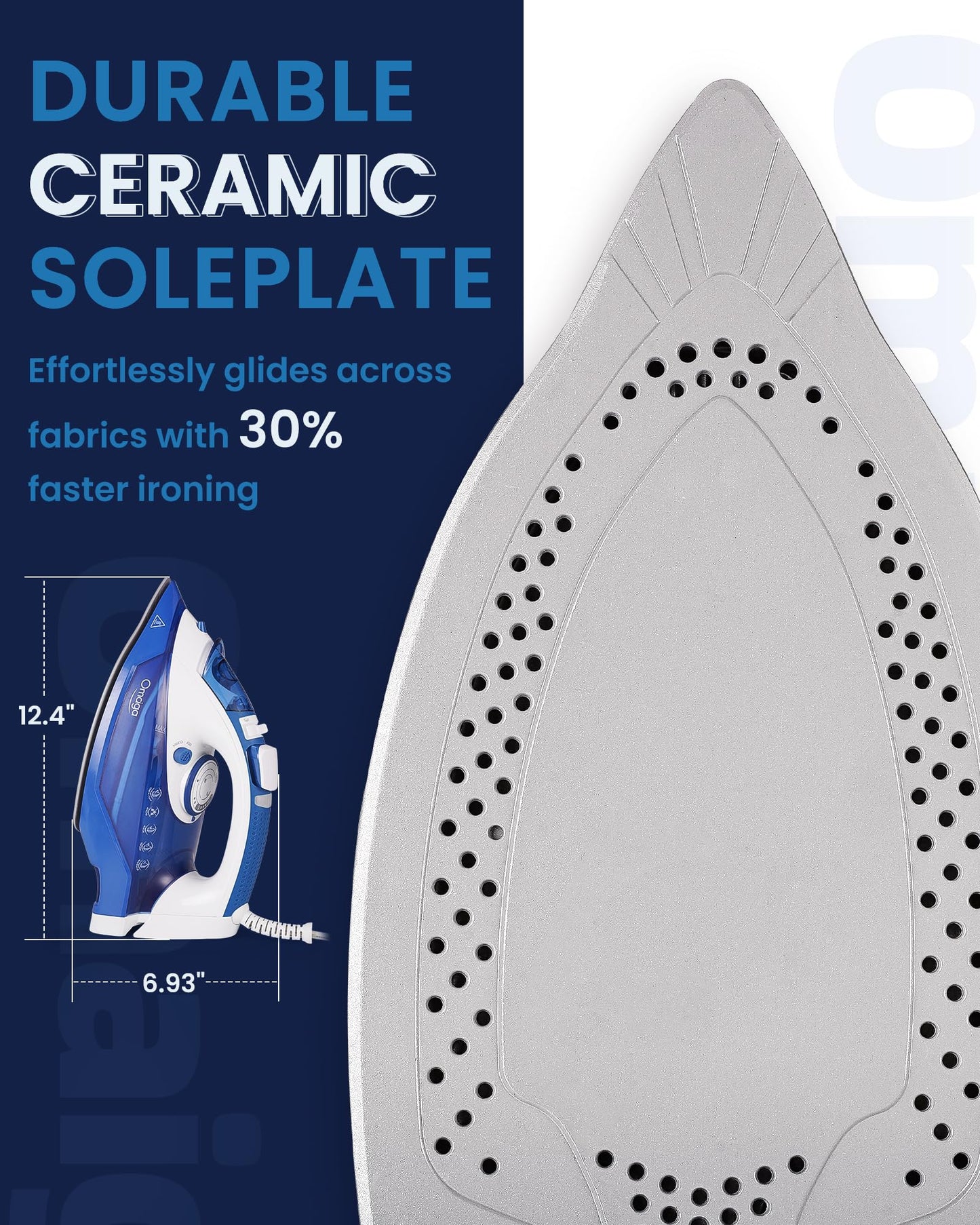 OMAIGA Home Steam Iron Bundle Set, Efficient Ironing, Easy to Carry, Suitable for All Kind of Garments