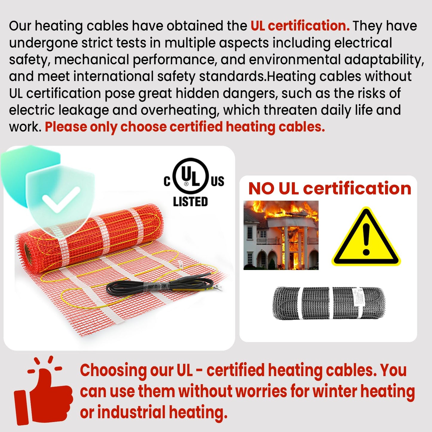 70 sqft HEATIT Warmmat Electric Radiant Self-adhesive Floor Heat Heating System & ET-7A Thermostat & Alarm Monitor
