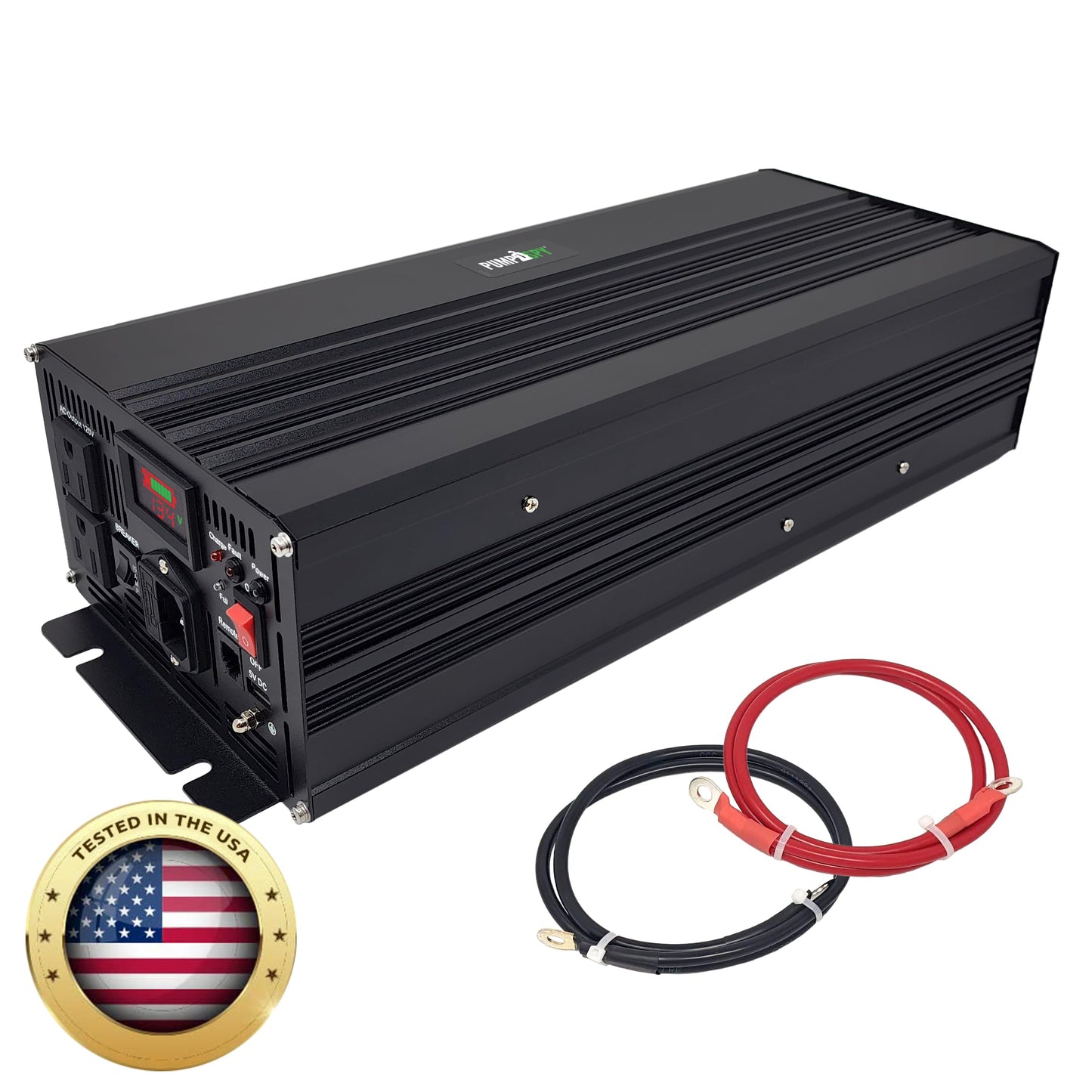 PumpSpy 2000W Sump Pump Battery Backup System, Safe Back Up System for Emergency and Power Outage, Superior Home Silent Sump Pump Backup Power Supply with Intelligent Cooling