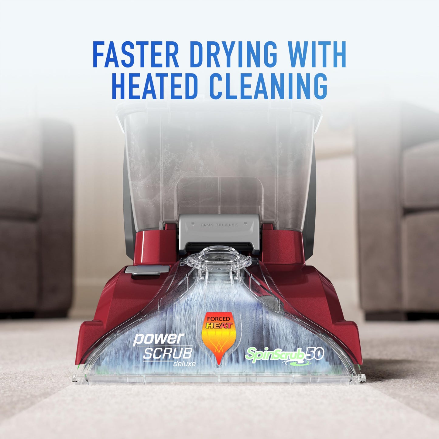 Hoover PowerScrub Deluxe Carpet Cleaner Machine for Carpet and Upholstery, Deep Cleaning Carpet Shampooer Machine with Multi-Purpose Tools, Pair Carpet Cleaner Solution