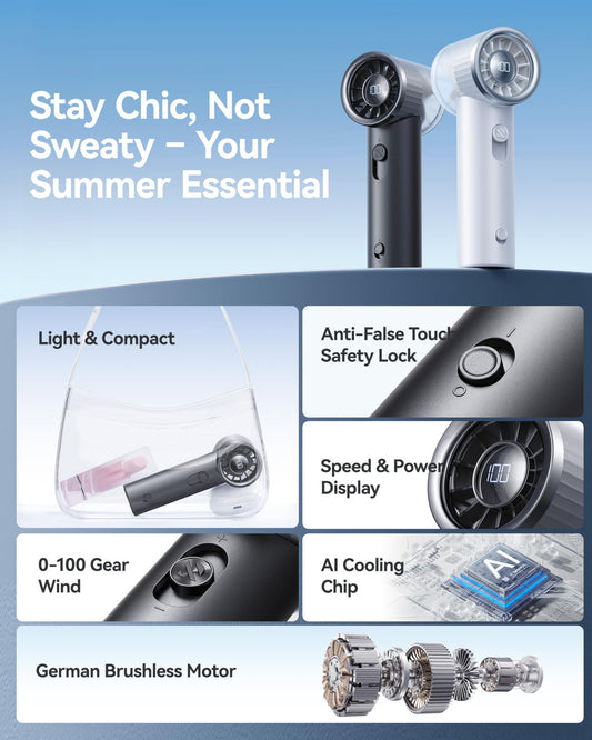 RANVOO Save $107.9 to Get AICE LITE Plus Blue and Handheld Mini Fan Black Together