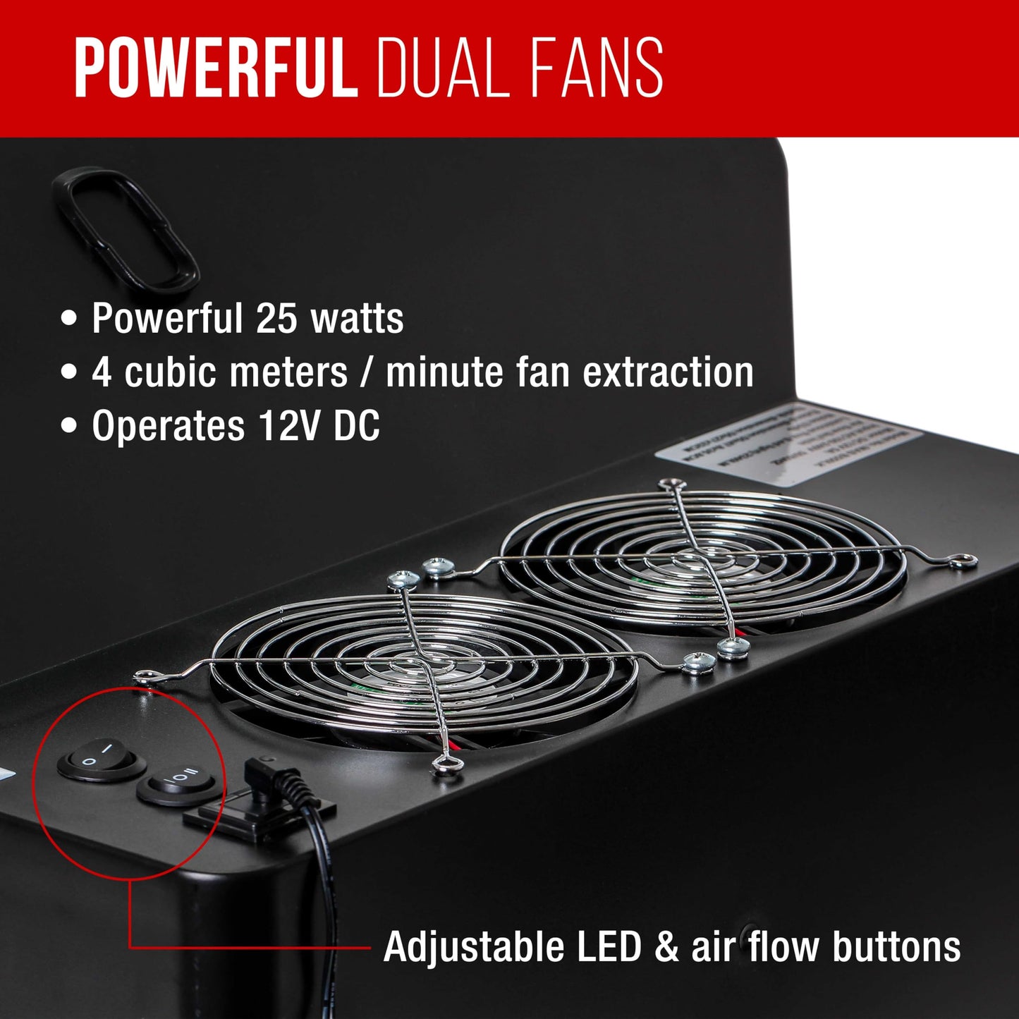 Master Airbrush Large Portable Airbrush Spray Booth Station with LED Lights, 25W Fan, Turntable & 6' Exhaust Hose, 22.25"x19"x14" Hobby Airbrush Booth for Painting, Models, Arts, Crafts, Cakes