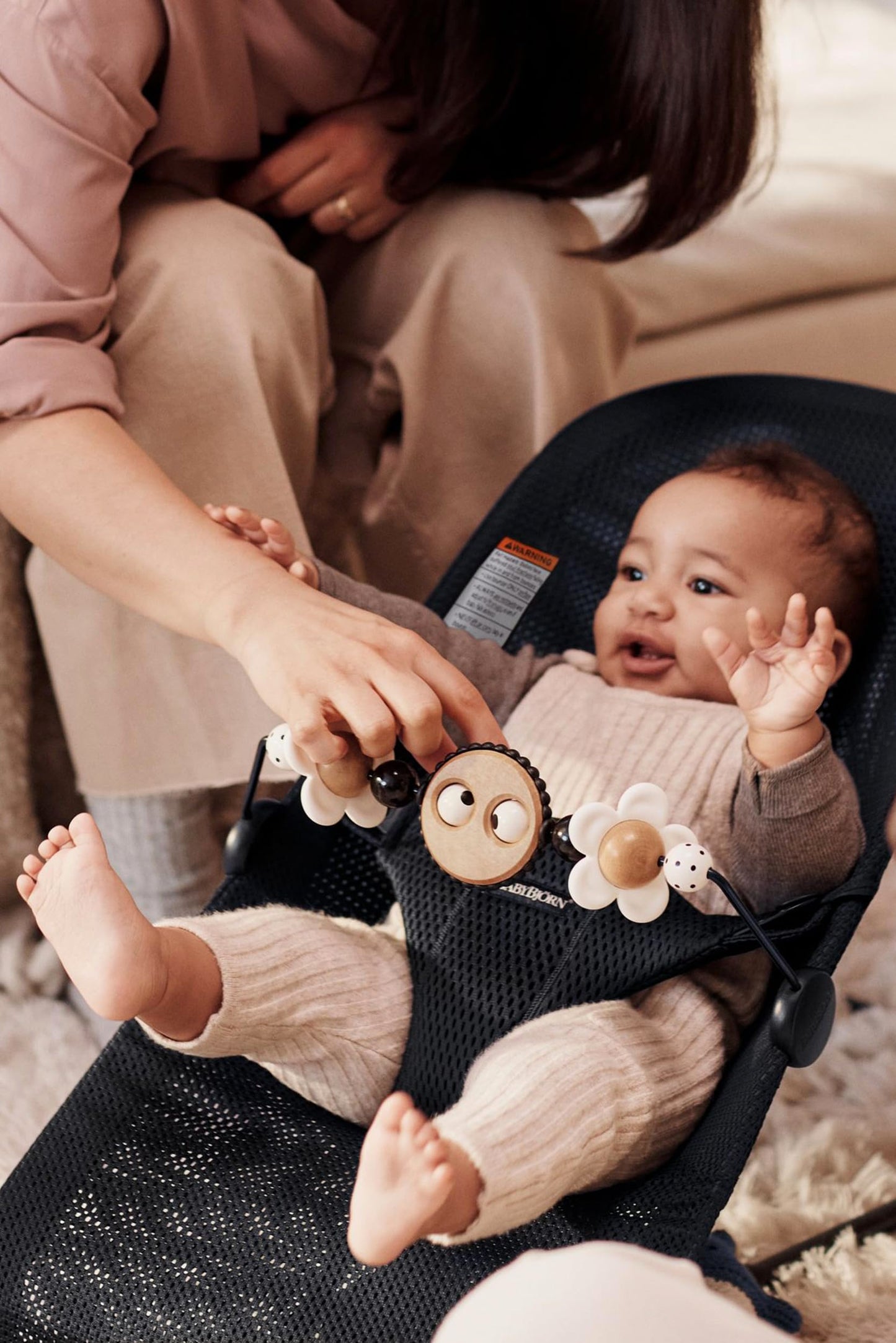 BabyBjörn Toy for Bouncer, Googly Eyes Black & White