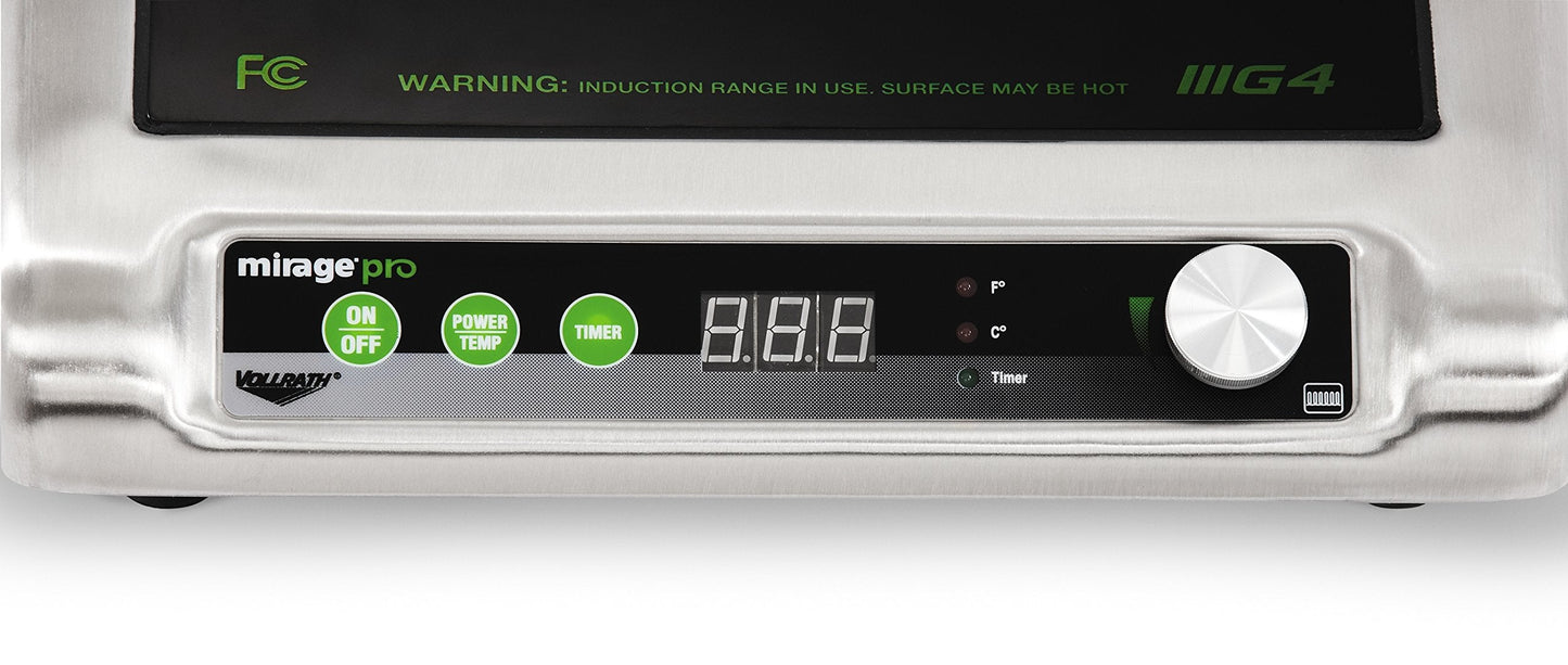 Vollrath (59500P) Mirage Pro Countertop Induction Range (1800-Watt, 15-Amps, NSF)