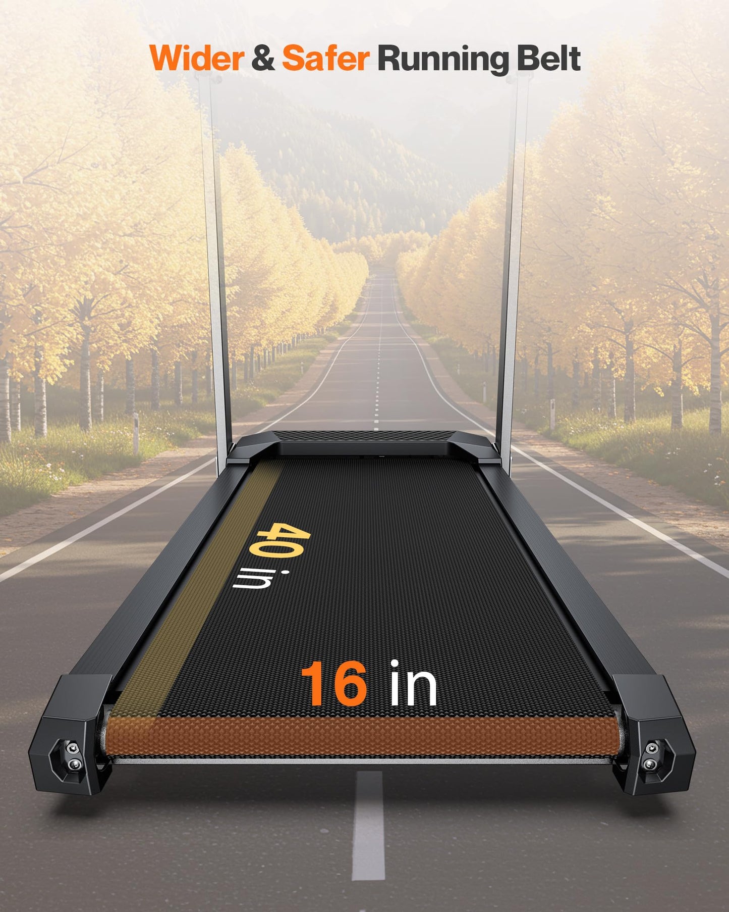 Cardirun Foldable Treadmill with Incline, 350 LBS Capacity, 3.0HP Quiet Running Treadmills for Home, Incline Treadmill with Pulse Sensor and Bluetooth Speaker, Wide Belt, App & Voice Control, 7.6 MPH