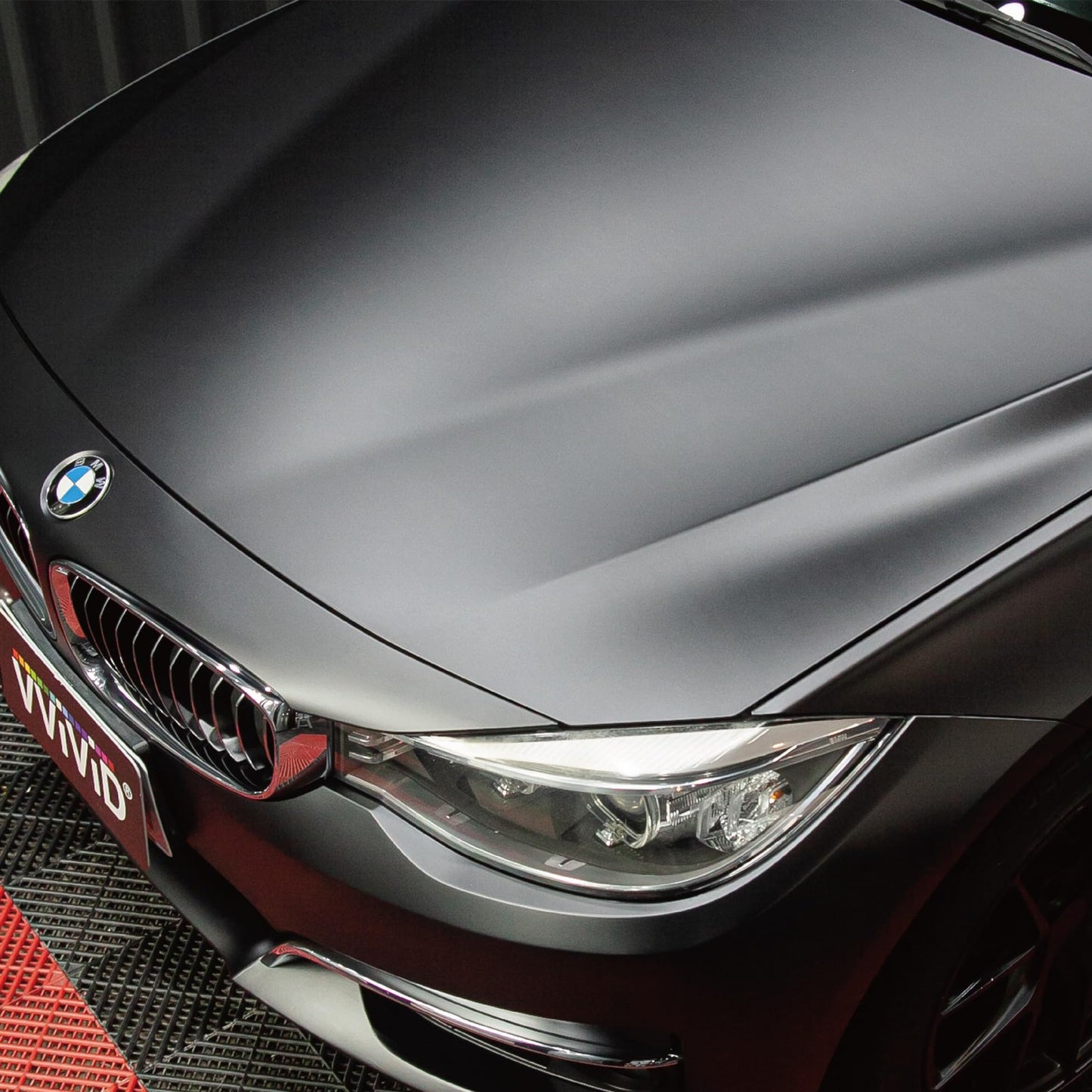 VViViD+ Matte Metallic Black Premium Vinyl Wrap (25ft x 5ft)