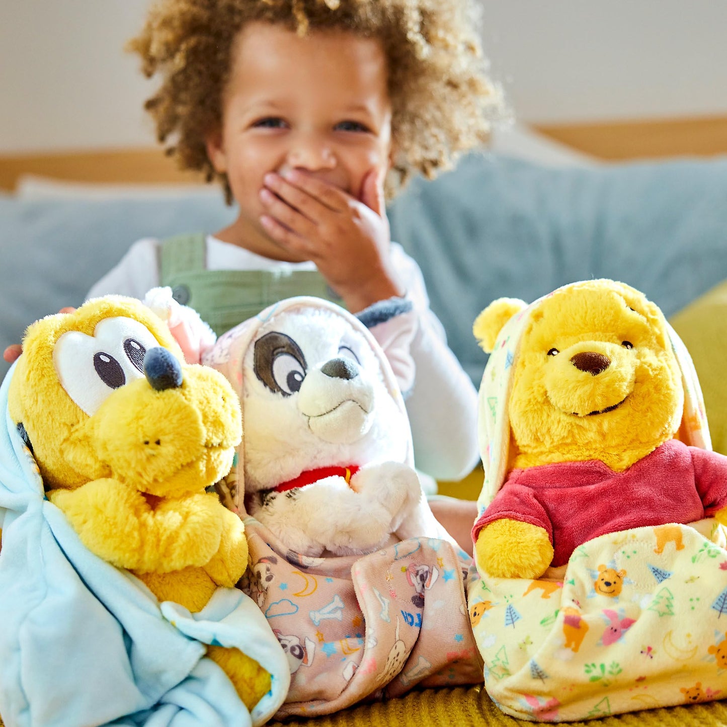 Disney Store Official Pluto Plush with Blanket Pouch - Disney Babies Plushy in Baby Swaddle - Kids Toy for Those who Love Plush Figure Toys, Cute Plushies, & Baby Stuffed Animals - Small - 10"