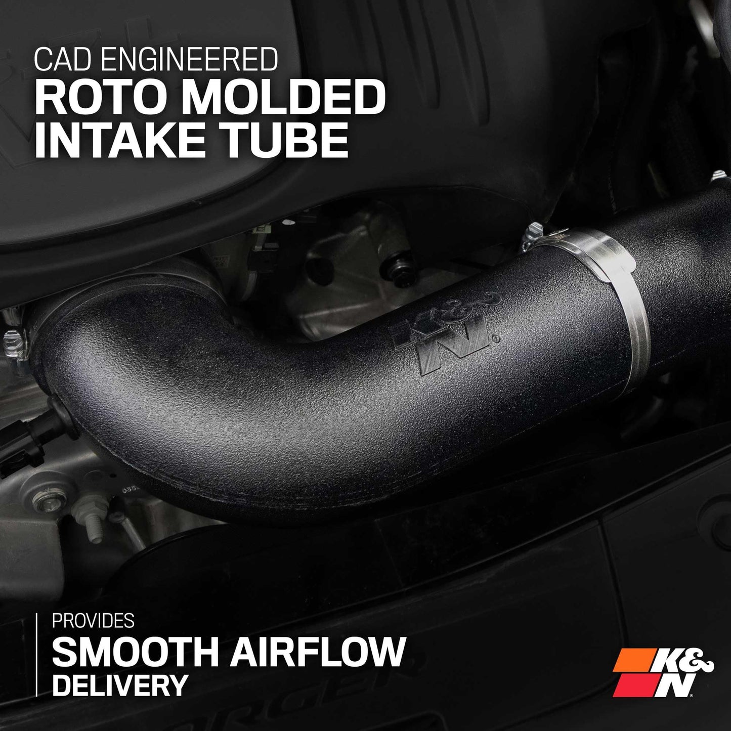 K&N Cold Air Intake System: High-Flow Air Filter, Increase Performance & Acceleration: Compatible with 2005-2019 Crysler/Dodge: 300C, Challenger, Charger, Magnum, 57-1542