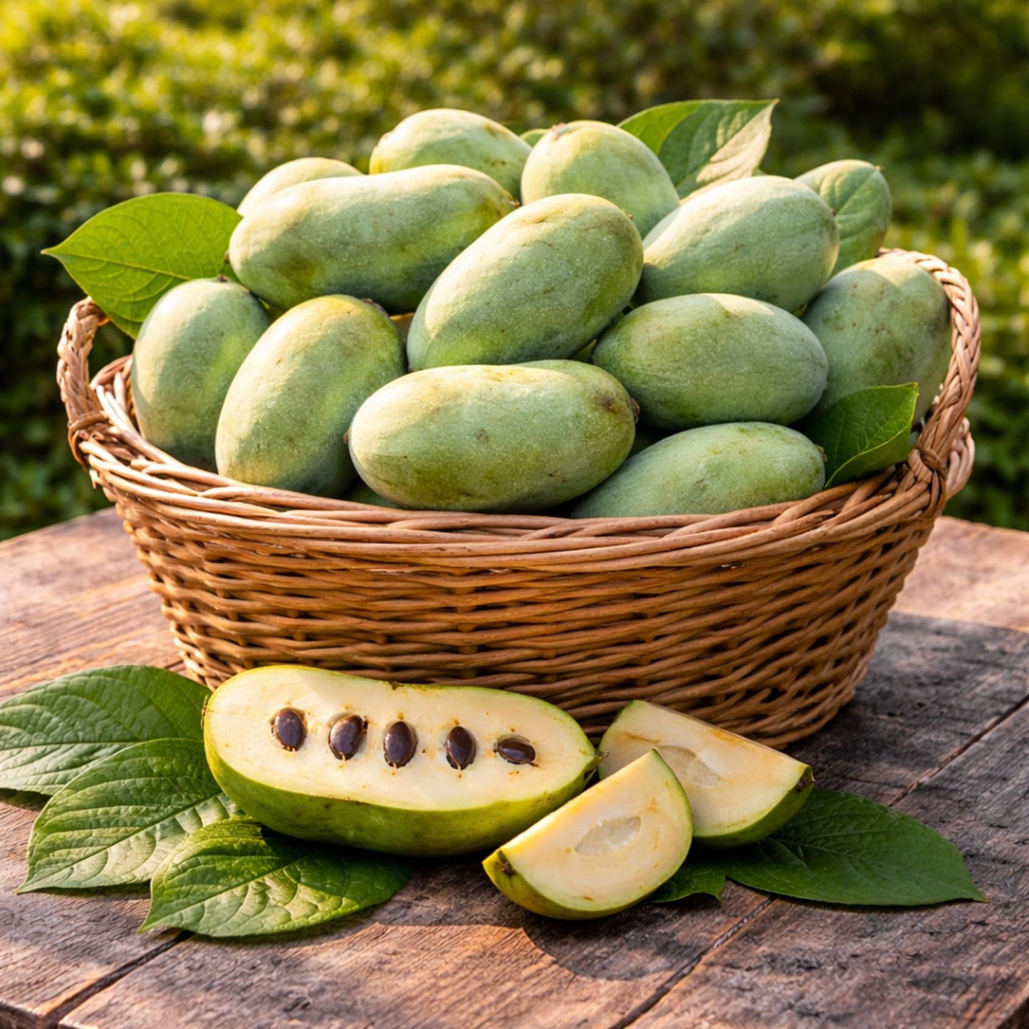 Pawpaw Tree Live Plants (Asimina triloba) – 1-2 Feet Tall Hardy Native Fruit Trees – Produces Delicious Tropical-Flavored Pawpaw Fruit – Fast Growing Backyard Orchard Plant (5 Trees)