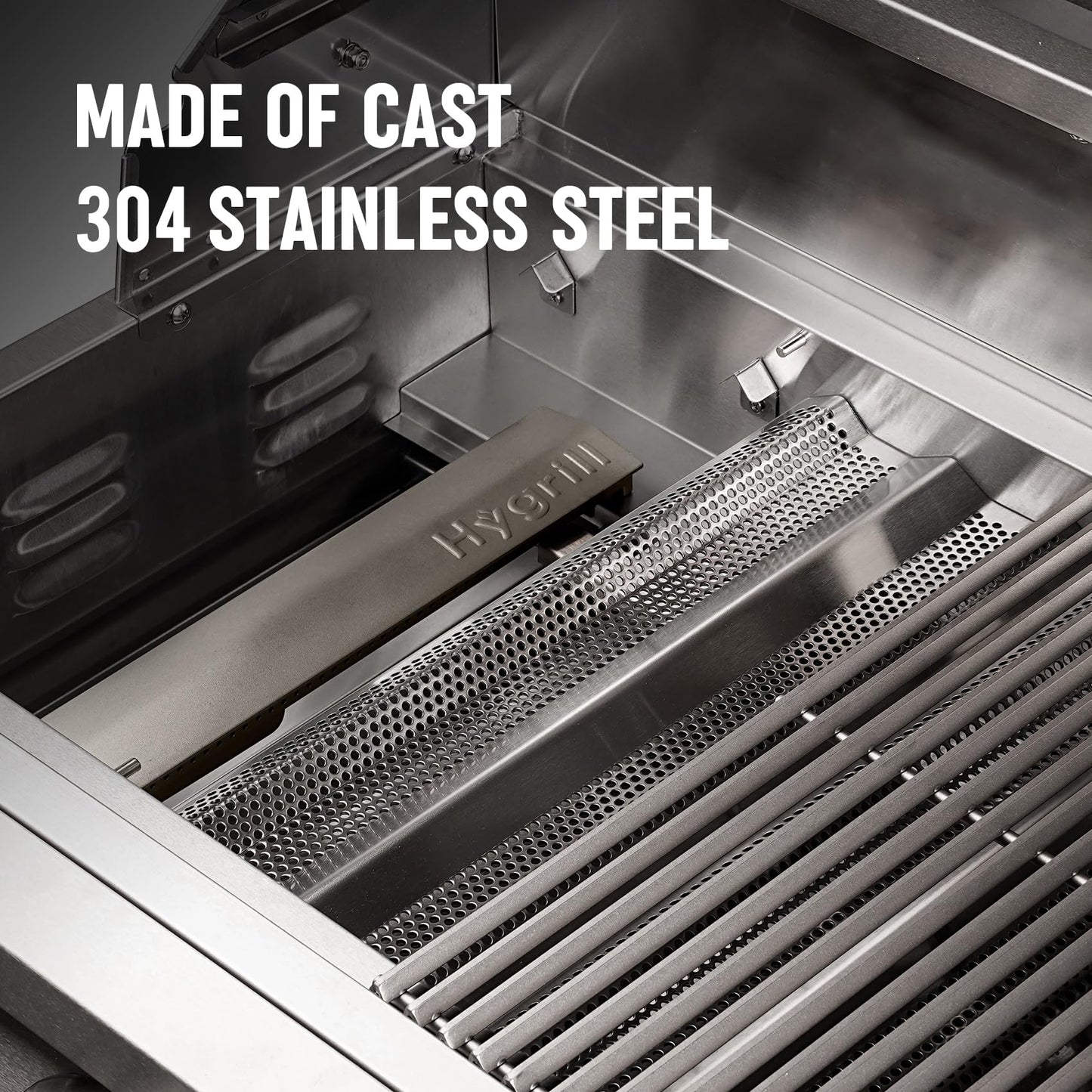 Hygrill Premium XTR 3-Burner Built In Grill, Stainless Steel Grill Head for Outdoor Kitchen and BBQ Grill Island, Heavy Duty Natural Gas Grill