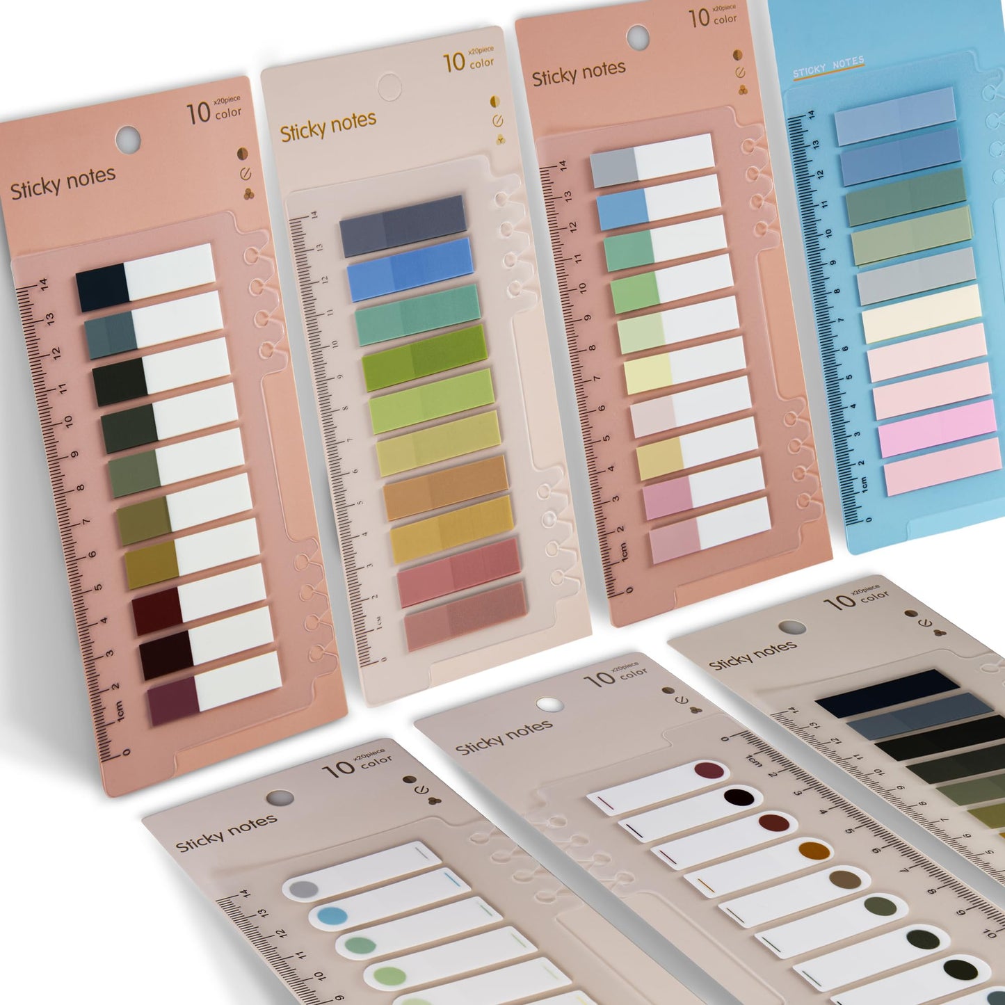 Golcellia 900 Pcs, Transparent Sticky Notes ,Page Markers, Book ,Pop Up Index Tabs,Label,Flags Stickers
