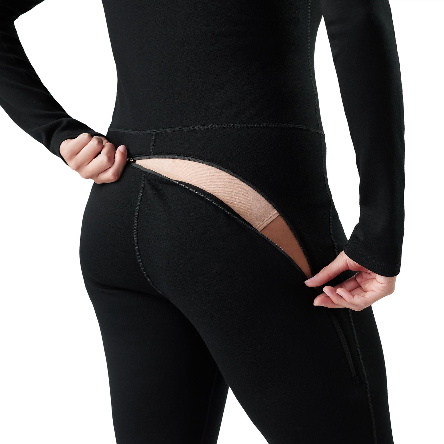 SmartWool Womens Classic Thermal Merino Base Layer One Piece, Black, Large