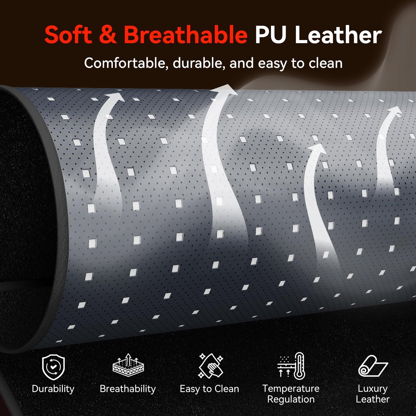 Extra Large Red Light Therapy Mat, High-Density LEDs Full Body Red Light Therapy, 660nm & 850nm Dual Wavelengths, Foldable Red Light Therapy Blanket with Timer, 47.5" x 20"