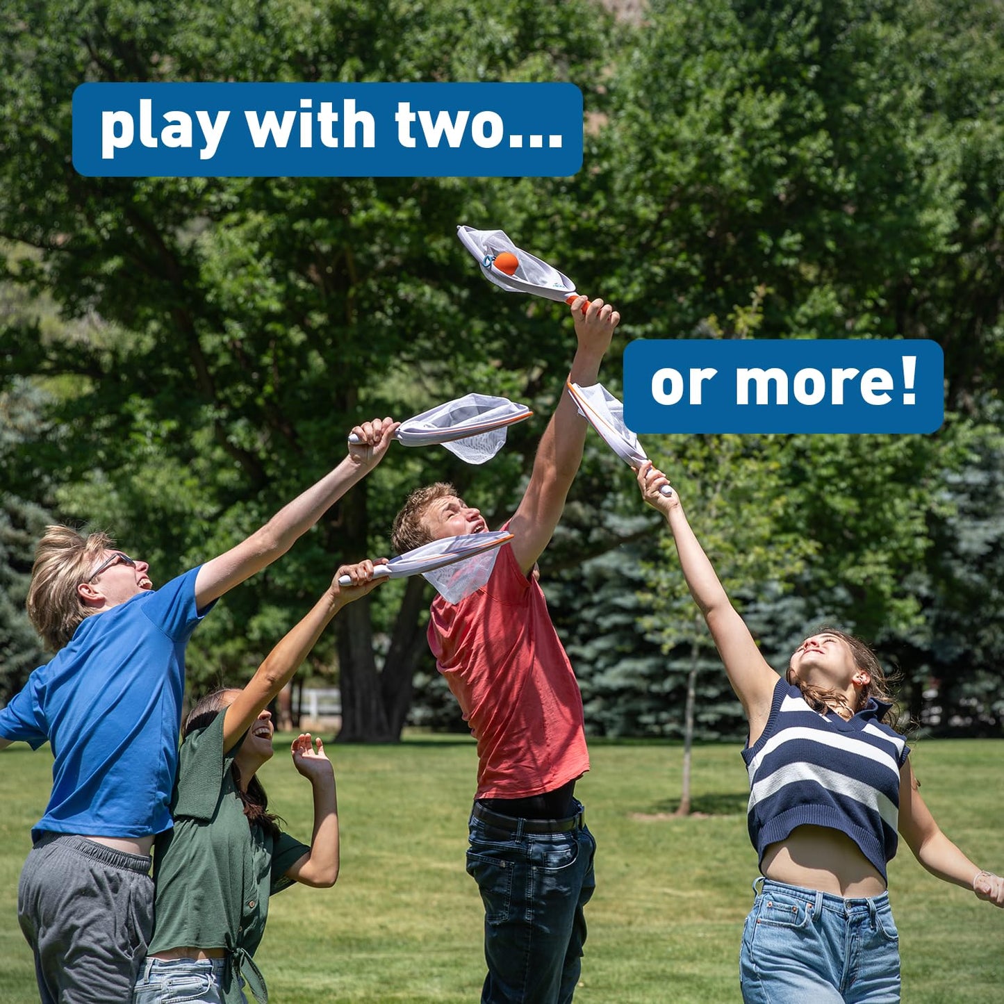 Djubi Slingball, Best Gifts for Kids and Teens All Ages 8 & Up - Slingshot Outdoor Beach, Lawn, & Tailgating Family Game - Toys Gifts for 8 9 10 11 12 13 Year Old Boys - Classic