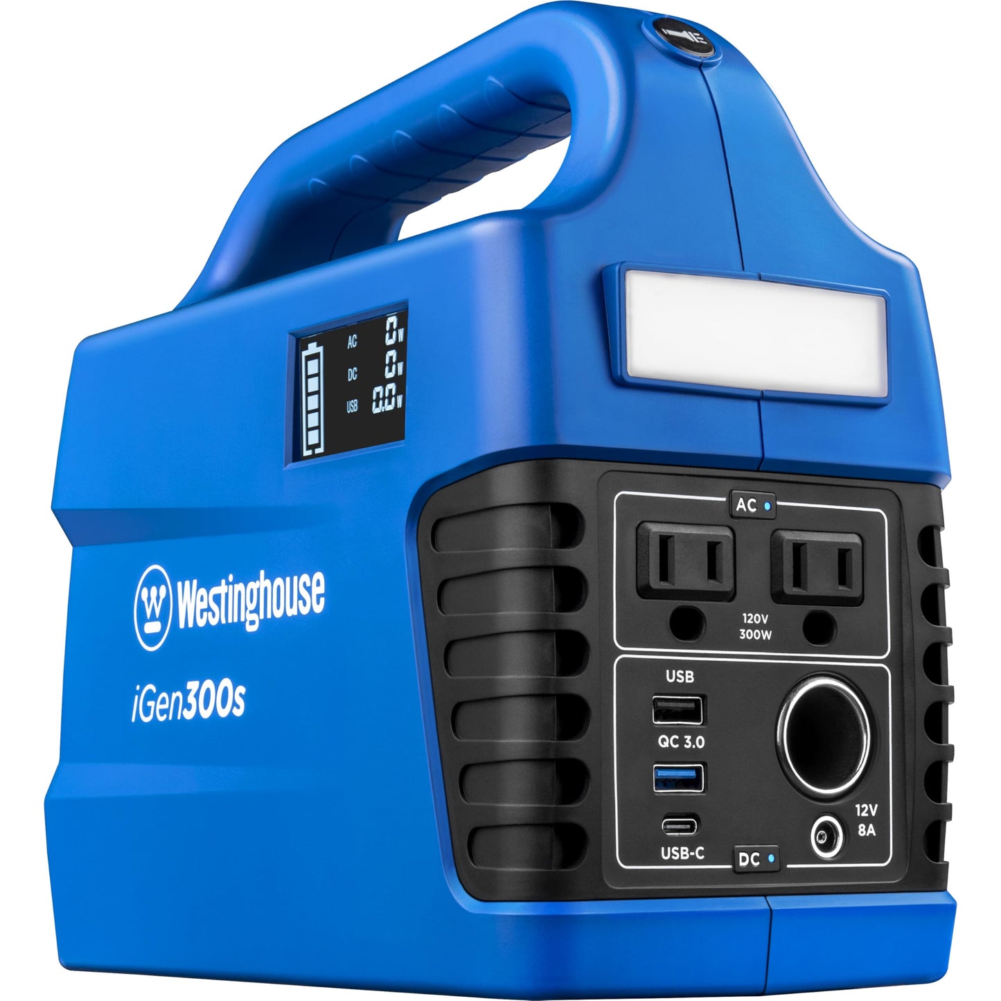 Westinghouse 296Wh 600 Peak Watt Portable Power Station and Solar Generator, Pure Sine Wave AC Outlet, Backup Lithium Battery for Camping, Home, Travel, Indoor/Outdoor Use (Solar Panel Not Included)