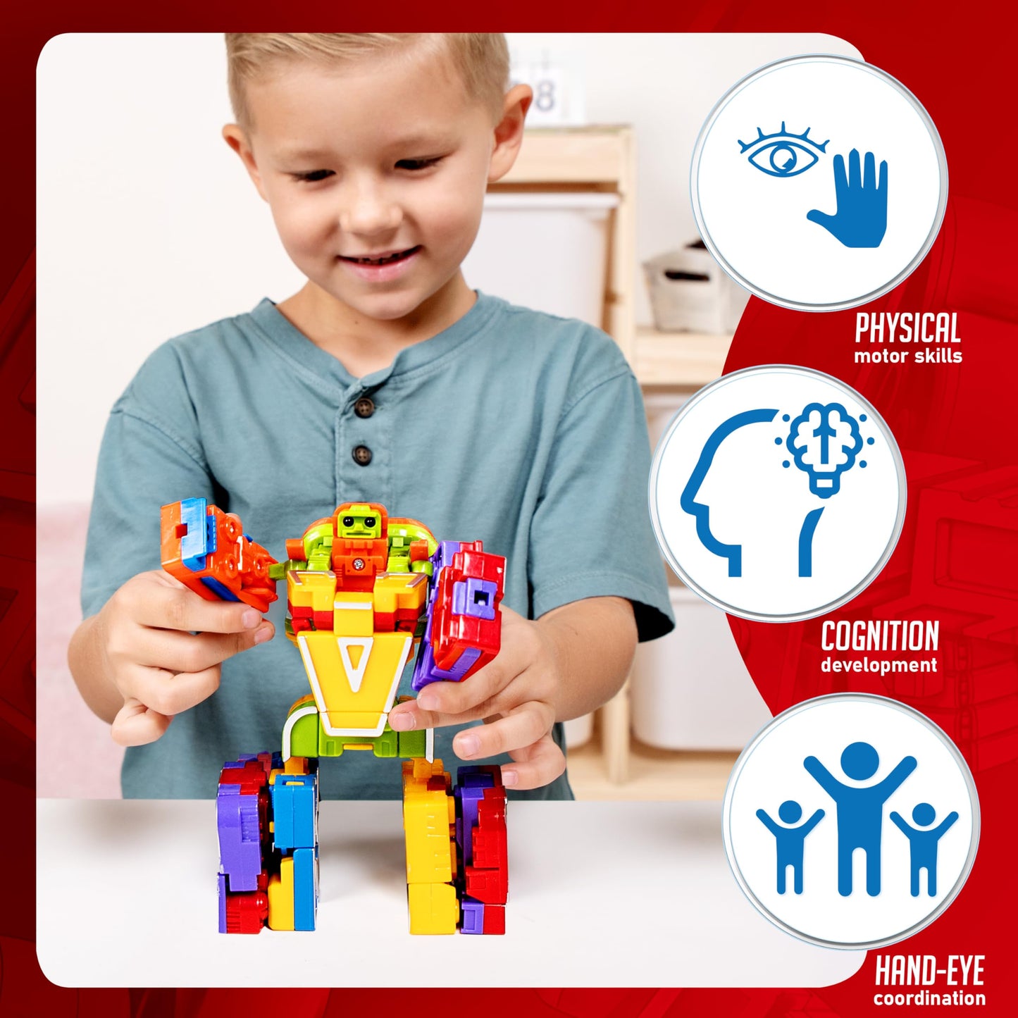 JOYIN Alphabet Robots Toys for Kids, ABC Learning Toys, Alphabots, Letters, Toddlers Education Toy, Carnival Prizes, Treasure Box and Prize for Classroom, Birthday Gift for Kids 3 4 5 6 7 8