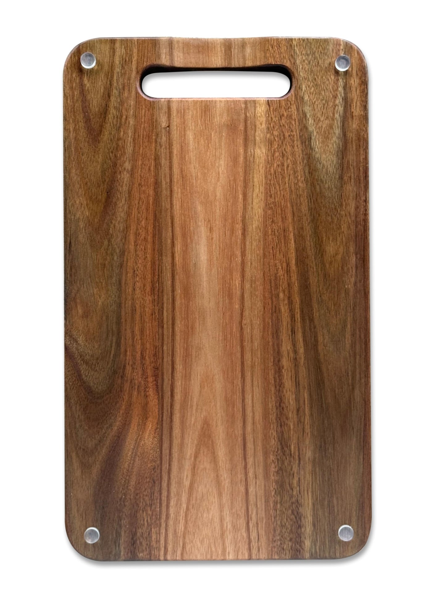 NULU Bundle Ergonomic Kitchen Knife Signature Acacia Cutting Board and Acacia Knife Dock