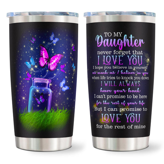 kirusel Daughter Gift from Mom, Best Daughter Gifts, Birthday Gifts for Daughters, Great Birthday Presents for Daughters Adult 20oz Tumbler Mug(1PC)