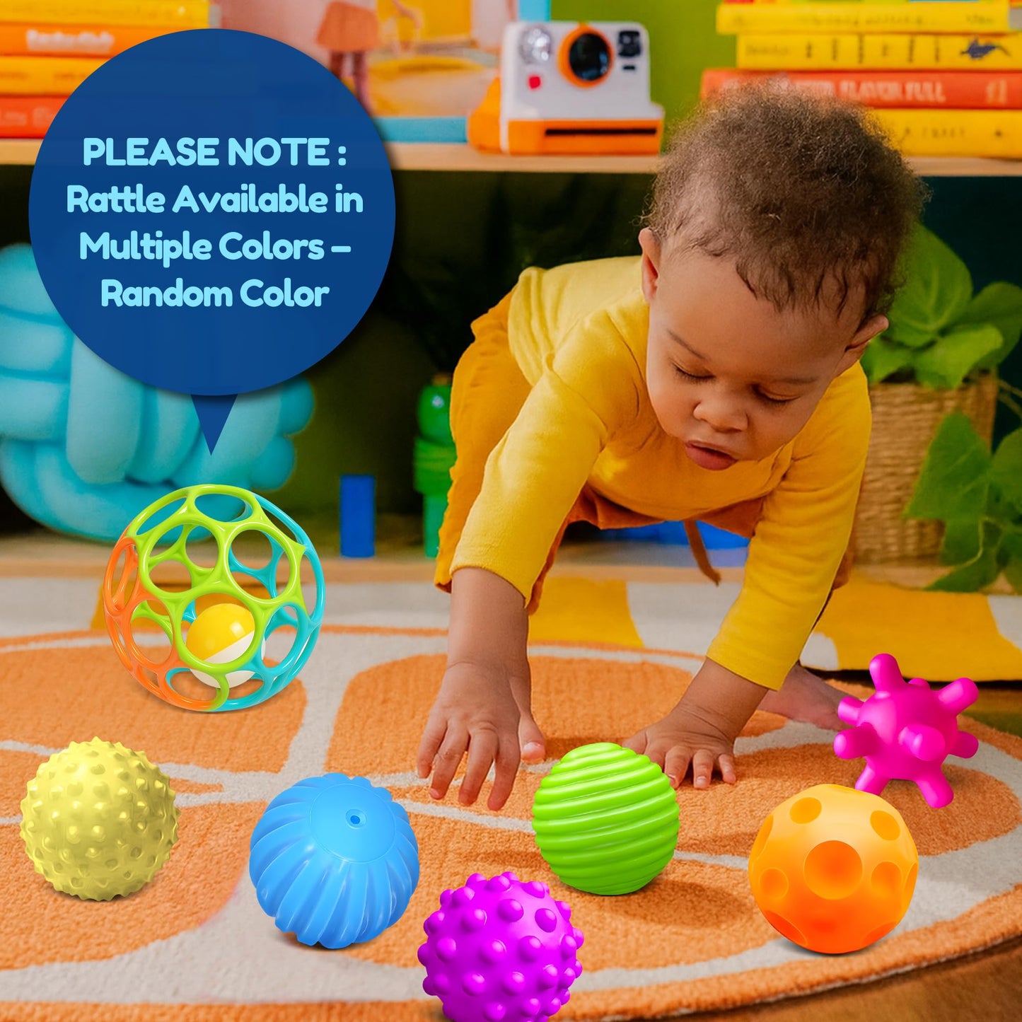 Silicone Blocks 24PCS + Sensory Balls for Toddlers 1-3, Soft Montessori Baby Blocks, Large Sensory Stacking Toys for Preschool Learning, Baby Rattle Ball Teething Set, Infant Sensory Toys 6-12 Months