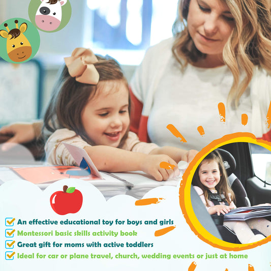 My Preschool Busy Book Montessori Busy Book, Preschool Busy Book, Airplane Travel Essentials & Road Trip Activities