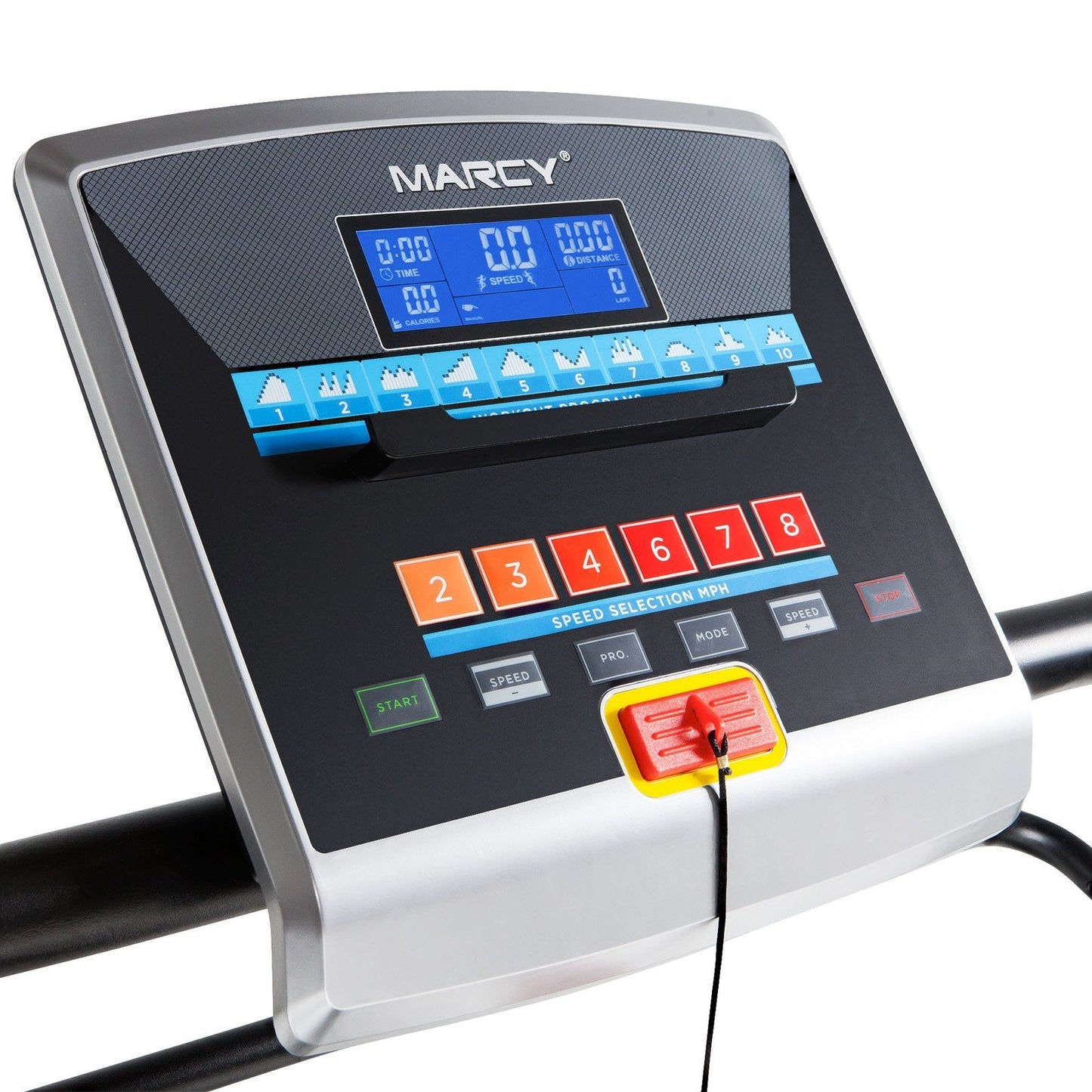 Marcy Easy Folding Motorized Treadmill/Pre Assembled Electric Running Machine JX-651BW black 30.00 x 66.00 x 126.00"