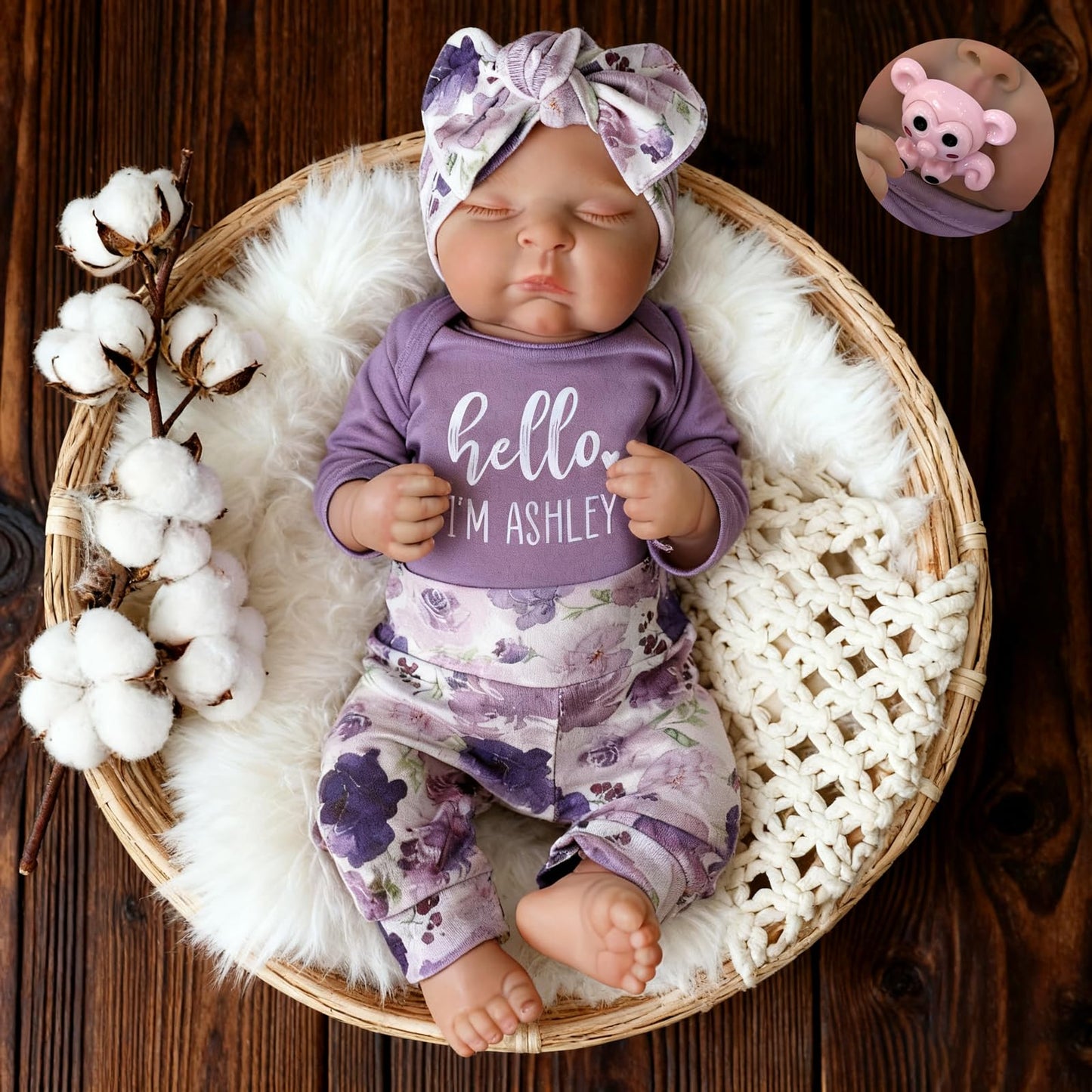 Gileutay 18 inch Realistic Full Vinyl Reborn Baby Dolls Girl Real Life Newborn Baby Doll with Feeding Kit Toys