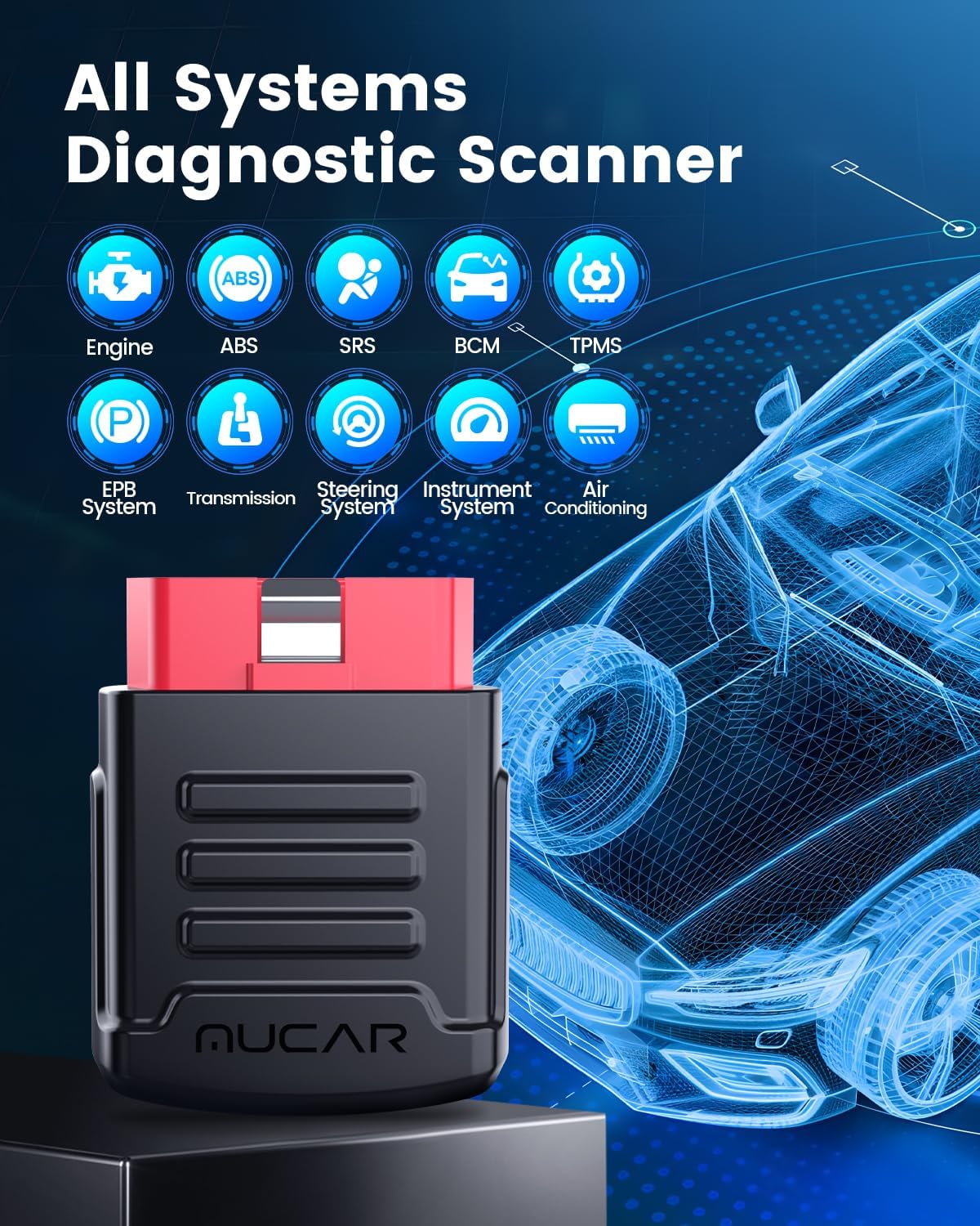 MUCAR 682 + BT200 OBD2 Scanner Diagnostic Tool