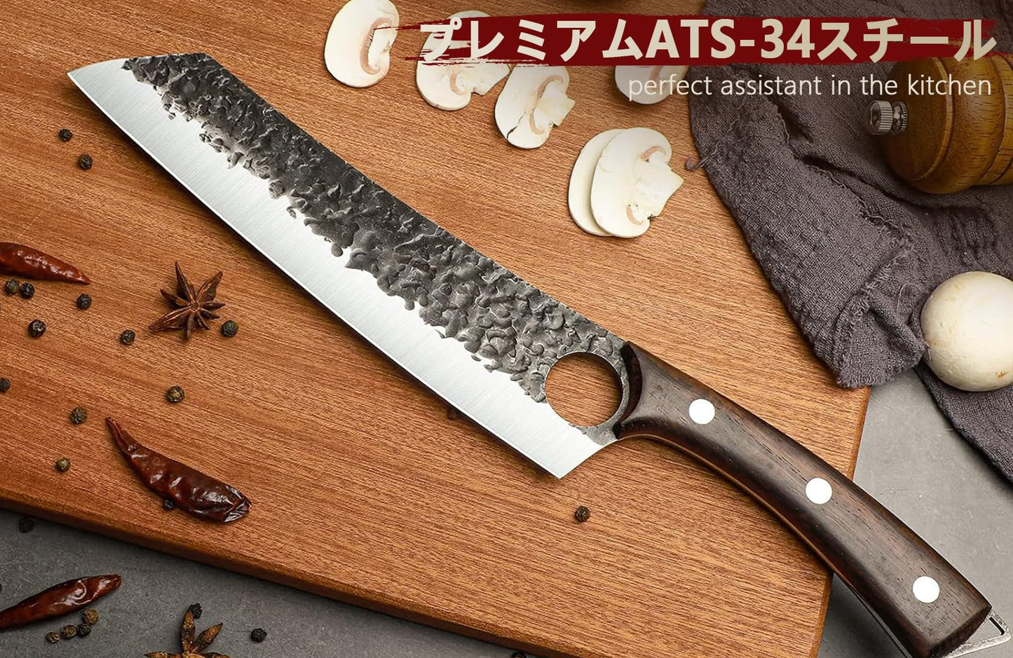 DRGSKL Serbian Chef Knife Set, Hand Forged Butcher Knife Set with Knife Bag, High Carbon Steel Kitchen Knives Set Meat Cleaver Boning Knife Viking Knives for Brisket Trimming, Gifts for Dad