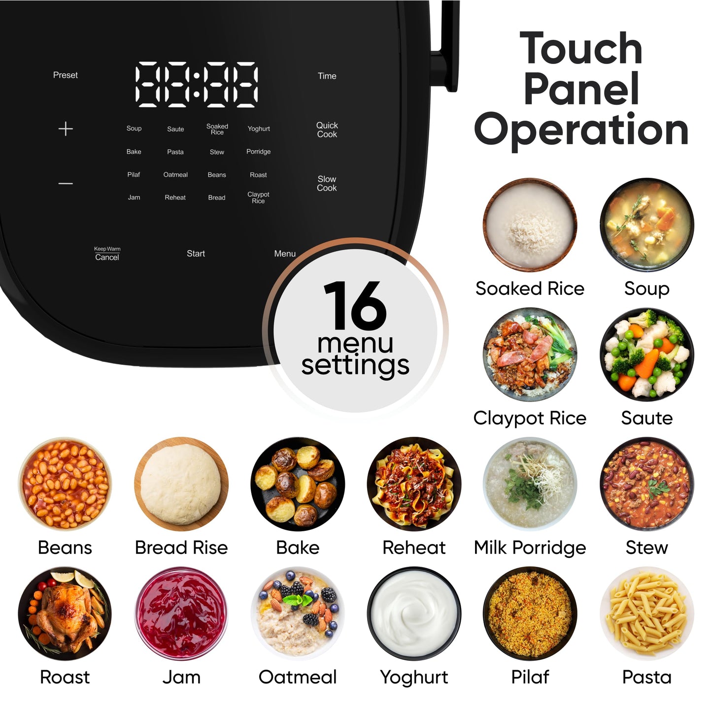 Tartle Kitchen IH103 Pressure Induction Heating Rice Cooker and Warmer, 6 cup - Japan style - IH Technology with Steamer (1.5L)