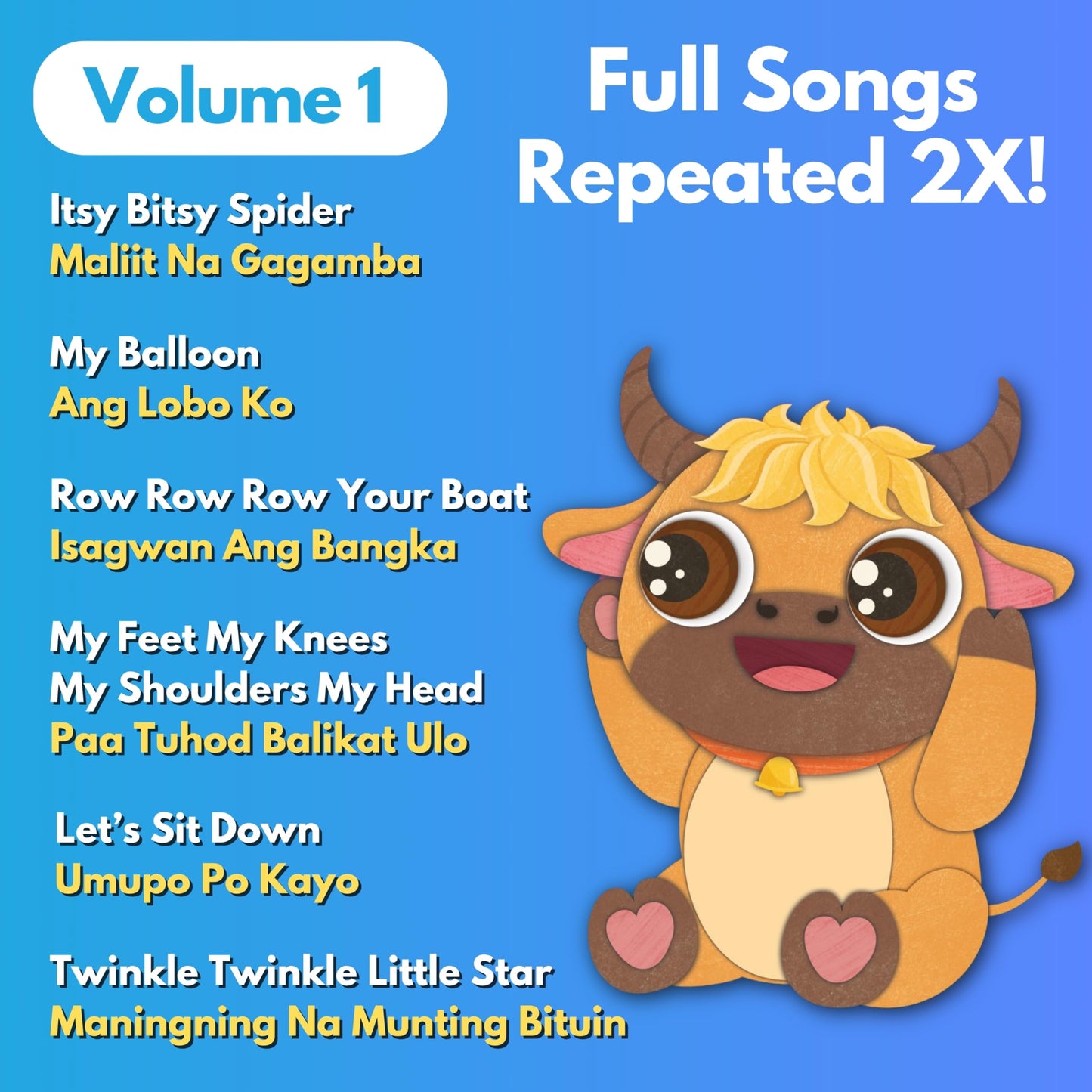 Tin Tin Learns Tagalog Vol. 1 — Interactive Sound Board Book for Toddlers 1-3, Bilingual English & Filipino Songs & Nursery Rhymes, Talking Musical Book, Musical Toy Gift for Babies & Kids