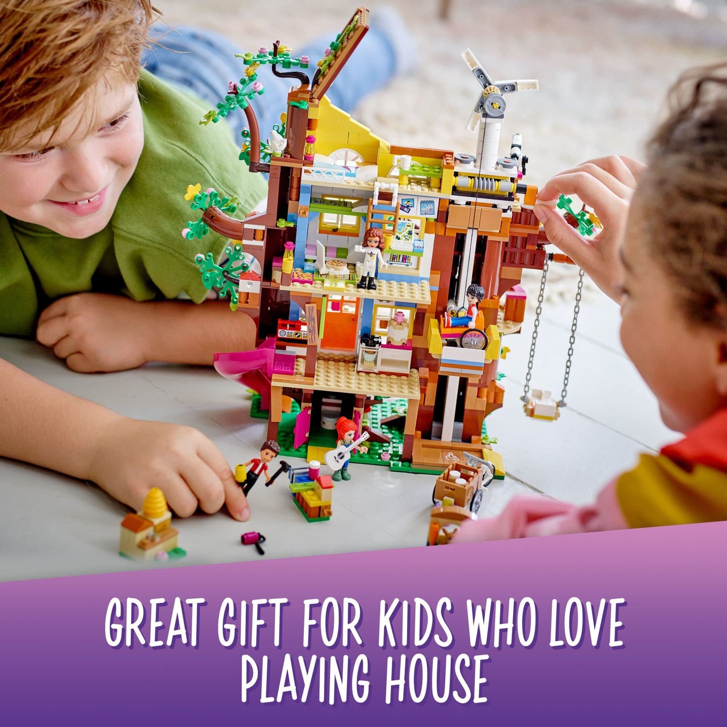 LEGO Friends Friendship Tree House 41703 Set with Mia Mini Doll, Nature Eco Care Educational Toy, Gifts for Kids, Girls and Boys Ages 8 Plus