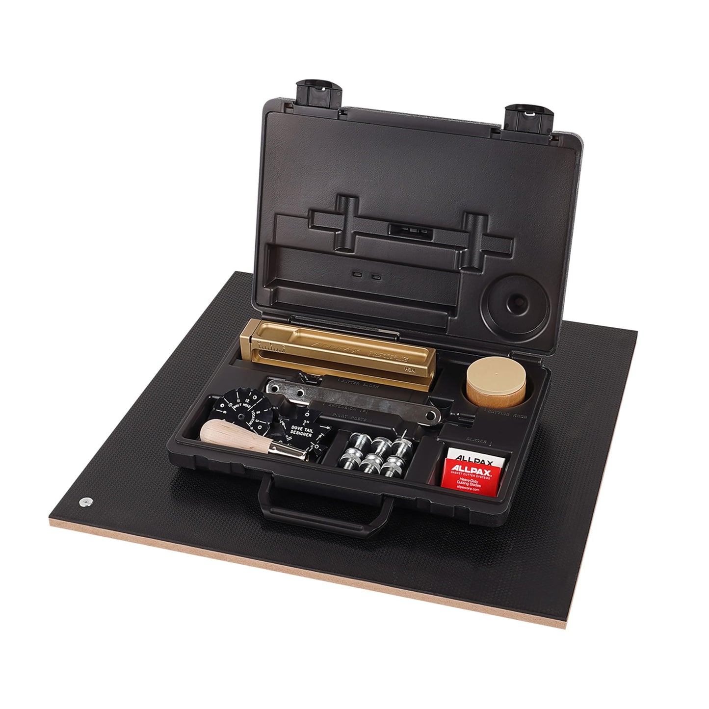 Allpax Heavy-Duty Gasket Cutter 0 - 635mm Diameter w/ Premium Brass Cutter Block and Board, Steel Extension Bars and Rugged Storage Case (AX6120)