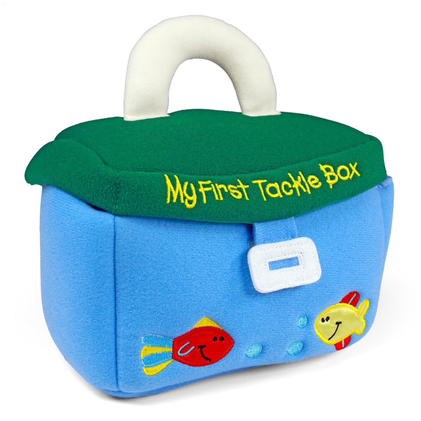 Baby GUND Play Soft Collection, My First Tackle Box 5-Piece Plush Playset with Rattle, Squeaker and Crinkle Plush Toys, Sensory Toy for Babies and Newborns, 8”