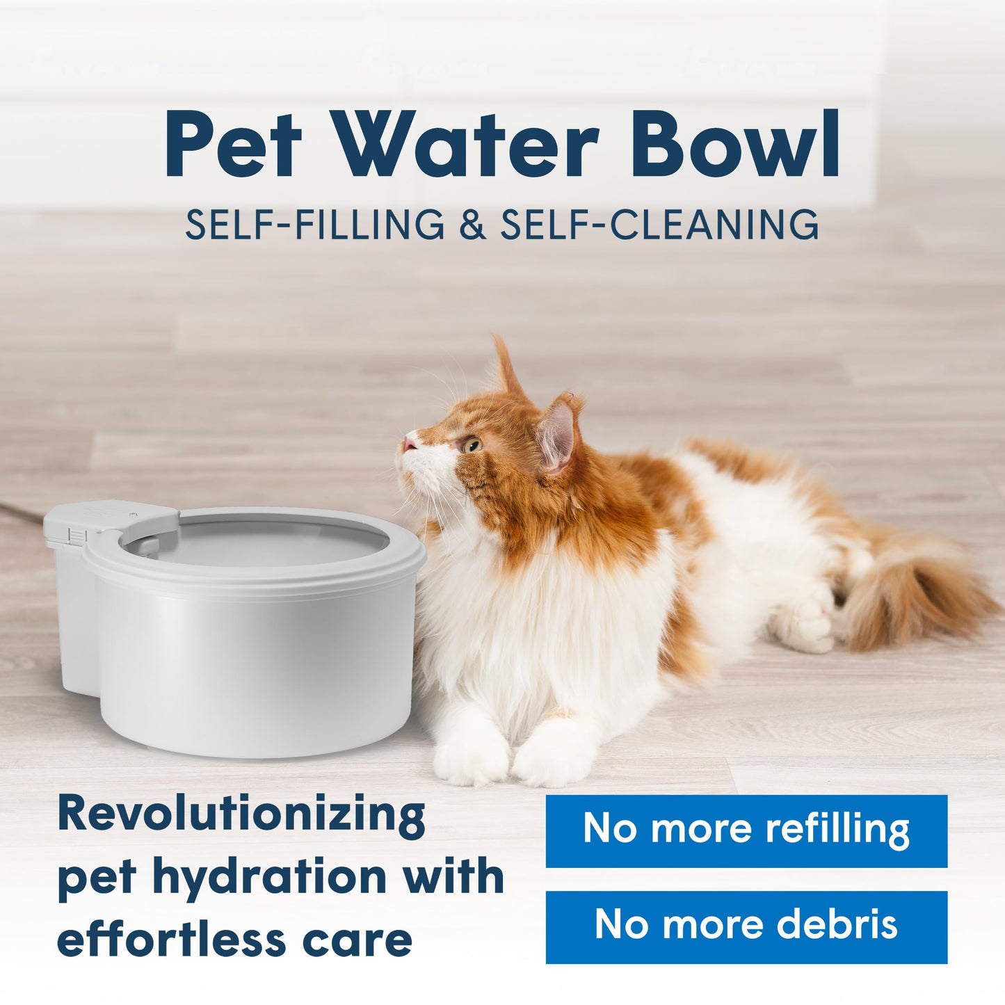 Always Full® 9” Dog Water Bowl and Bottle Pump Bundle, Self Refilling with Clean Filtered Water, App-Enabled Smart Hydration Monitoring, Upgradeable System for Dogs and Cats