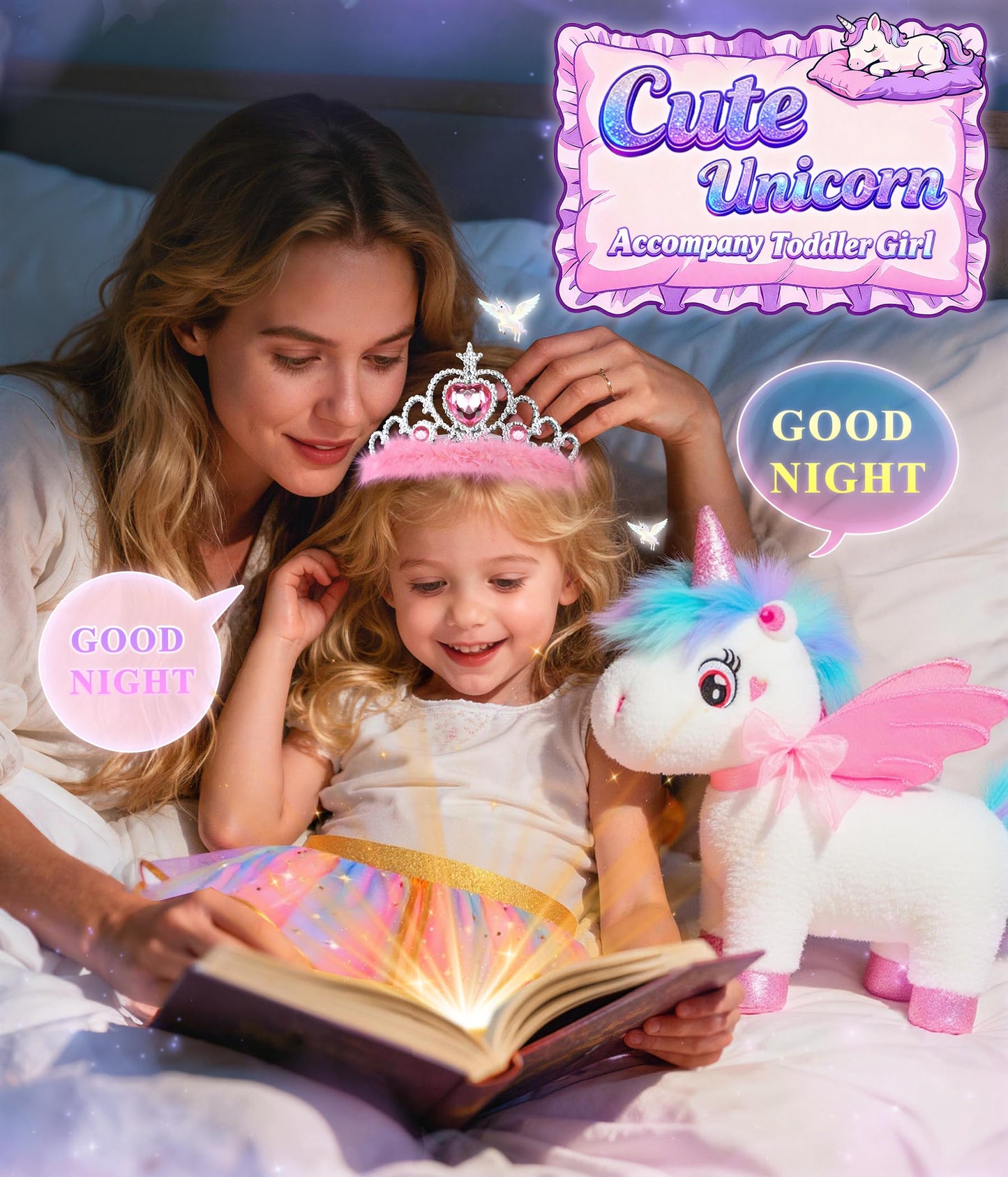 Jeowoqao Unicorn Toys for Girls Age 4-6,Walking Talking Singing Interactive Unicorns with Painting Kit Crafts Toddler Unicornss Dress up, Remote Control Plush Unicorn's Toy for Kids 3-6