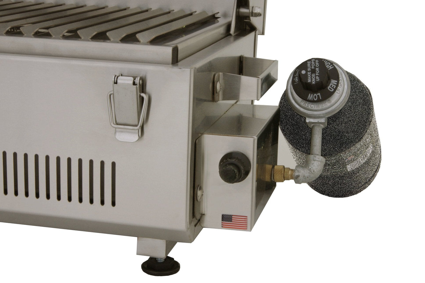 Solaire SOL-IR17BWR Portable Infrared Propane Gas Grill with Warming Rack, Stainless Steel, with Carrying Bag