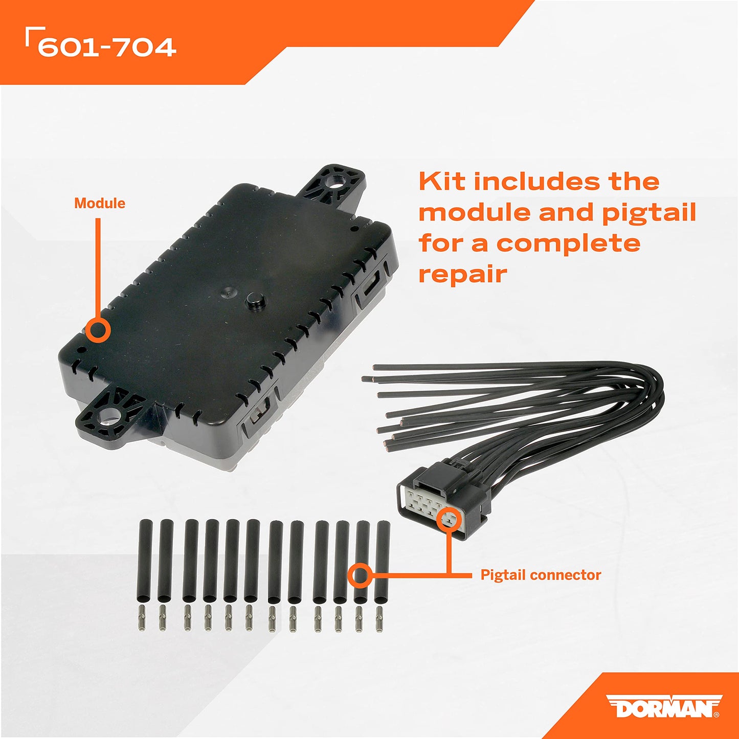 Dorman 601-704 Seat Heater Control Module with Pigtail Kit Compatible with Select Ford/Lincoln/Mercury Models